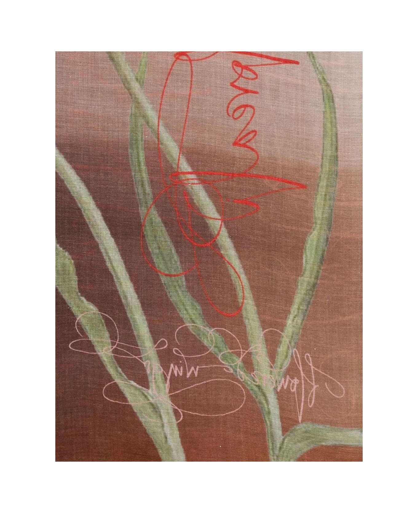 Faliero Sarti Flowers Feel Print Stole - MultiColour