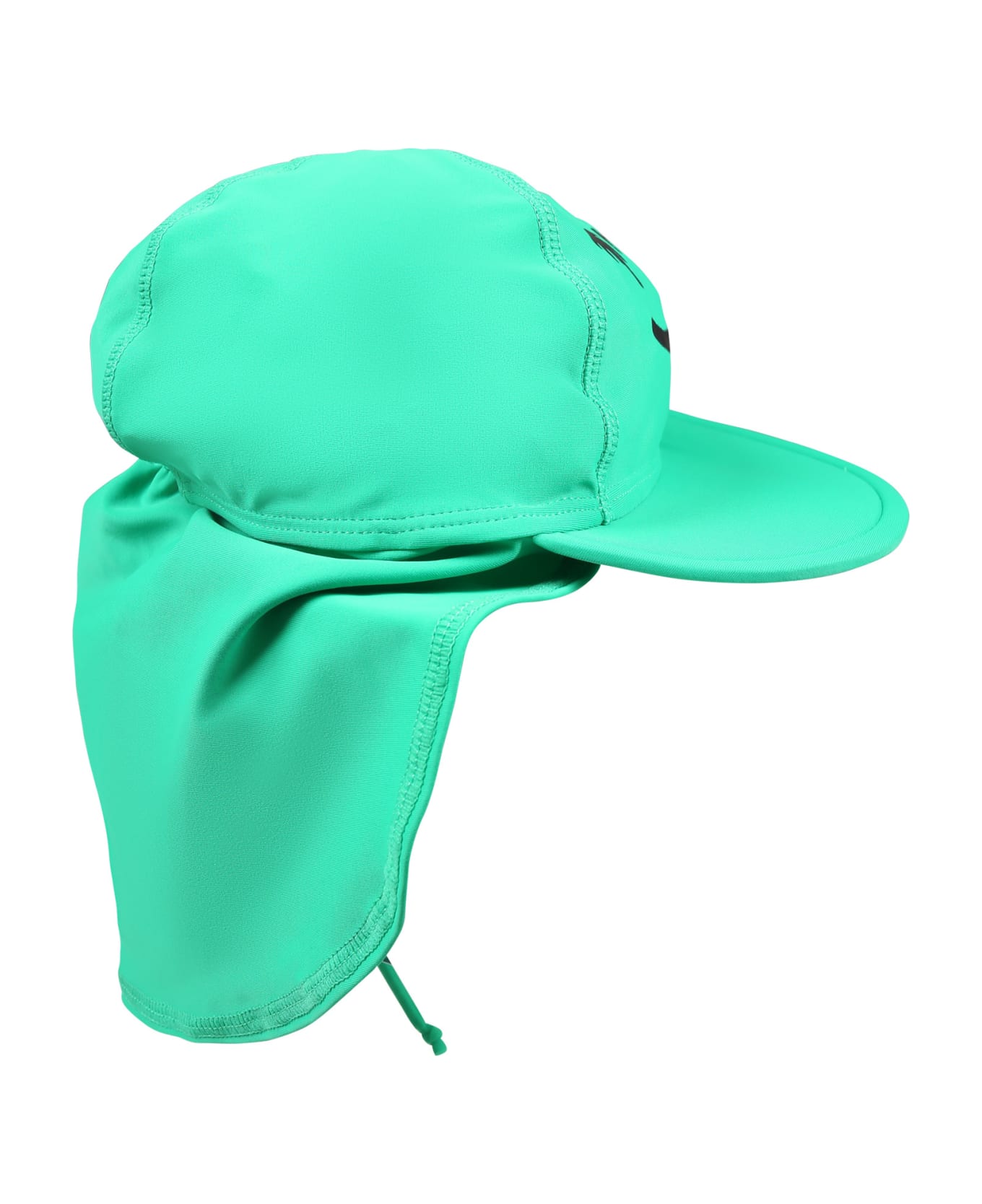 Molo Green Hat For Kids With Smiley - Green