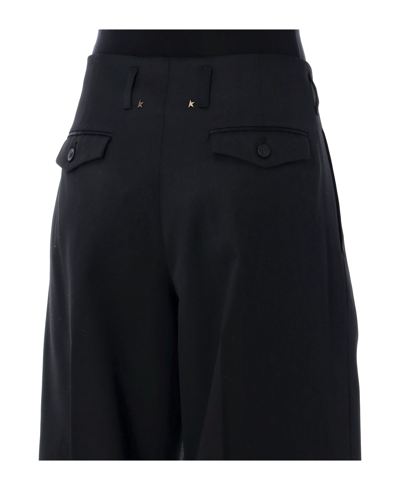 Golden Goose Flavia Wide Leg Pants - BLACK