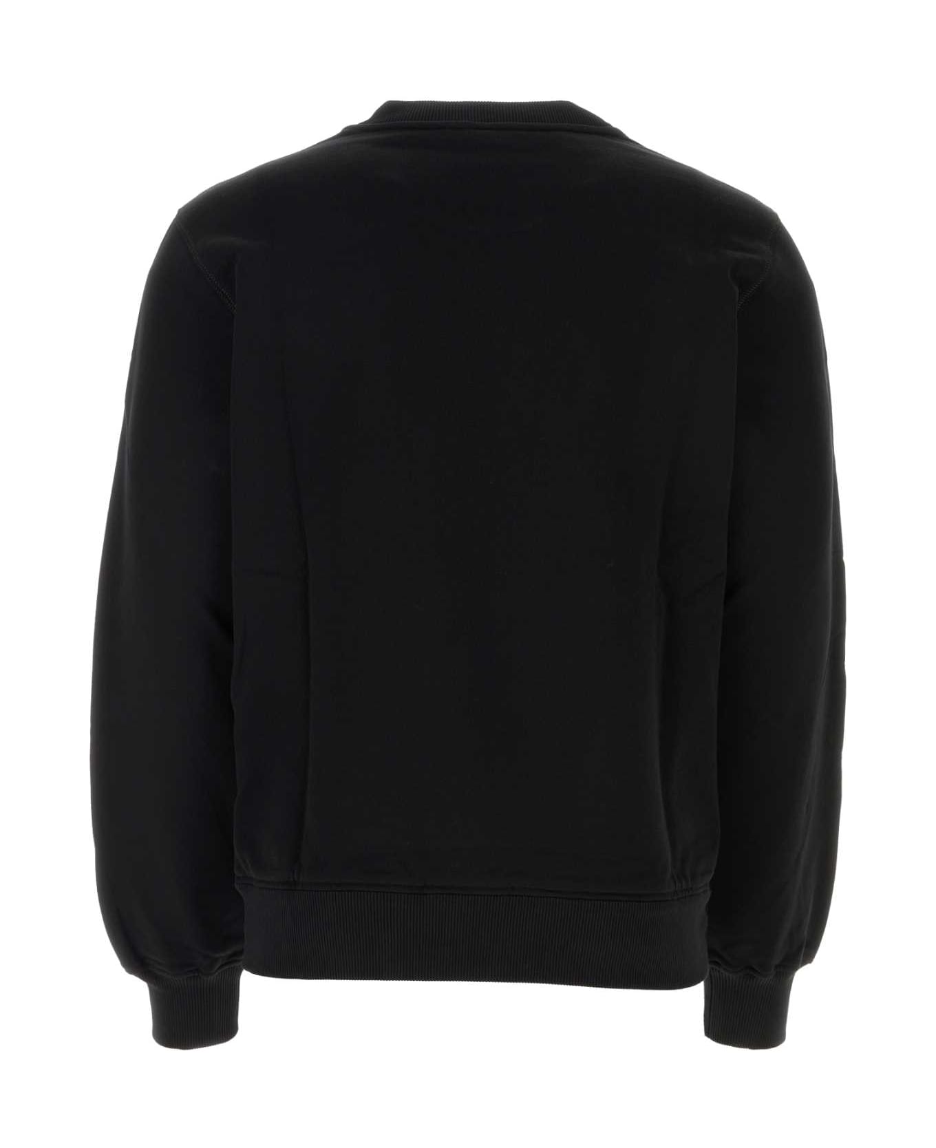 Dolce & Gabbana Black Cotton Sweatshirt - N0000 フリース