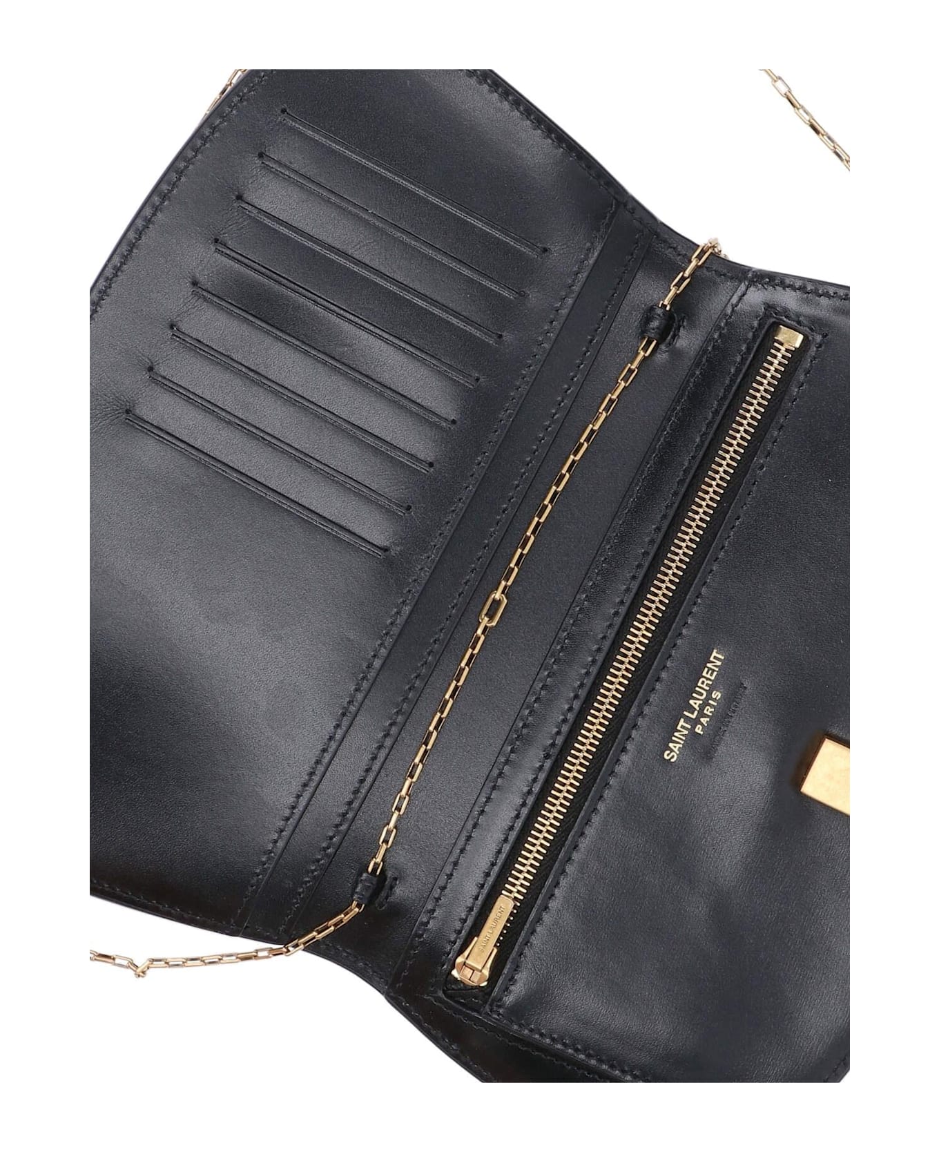 Saint Laurent Logo Pouch - Black