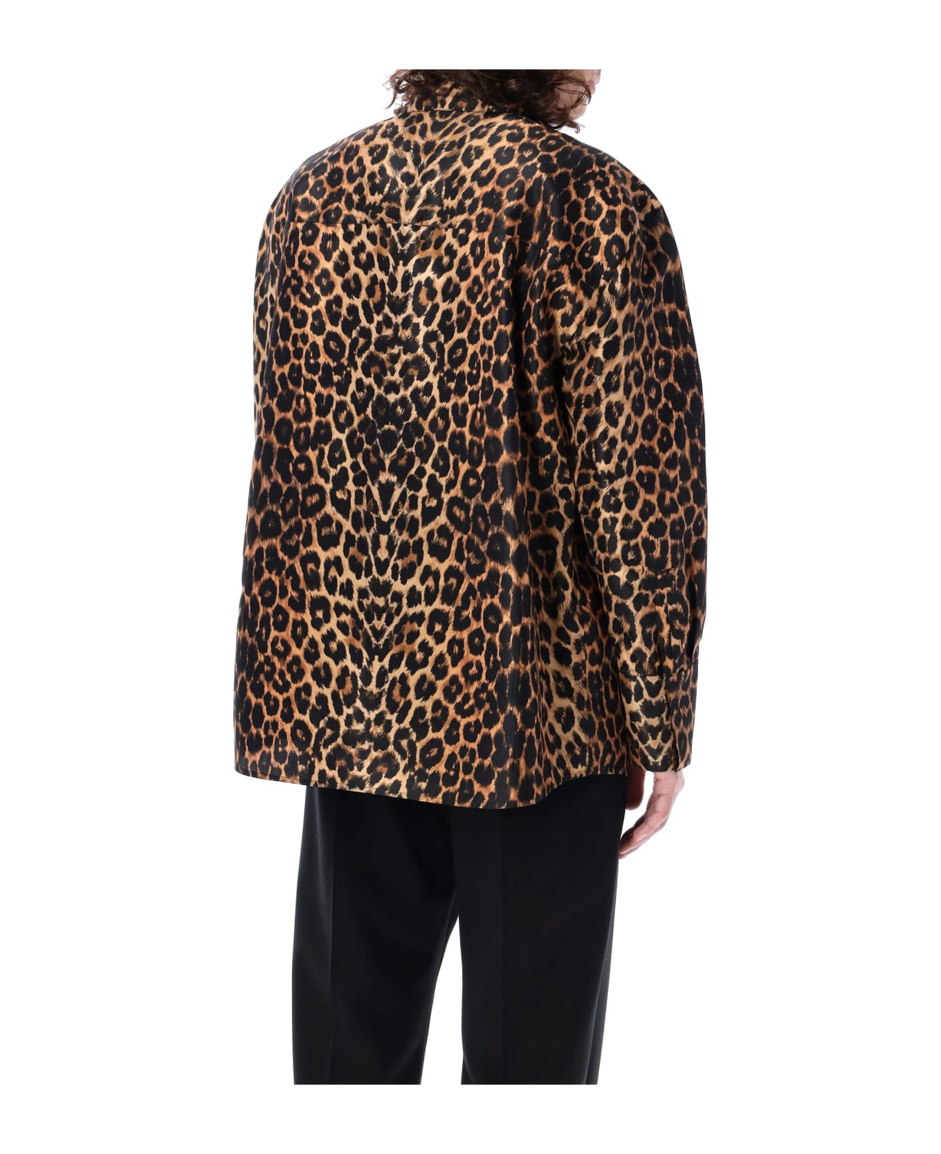 Saint Laurent Shirt In Leopard Silk Taffeta - LEO シャツ