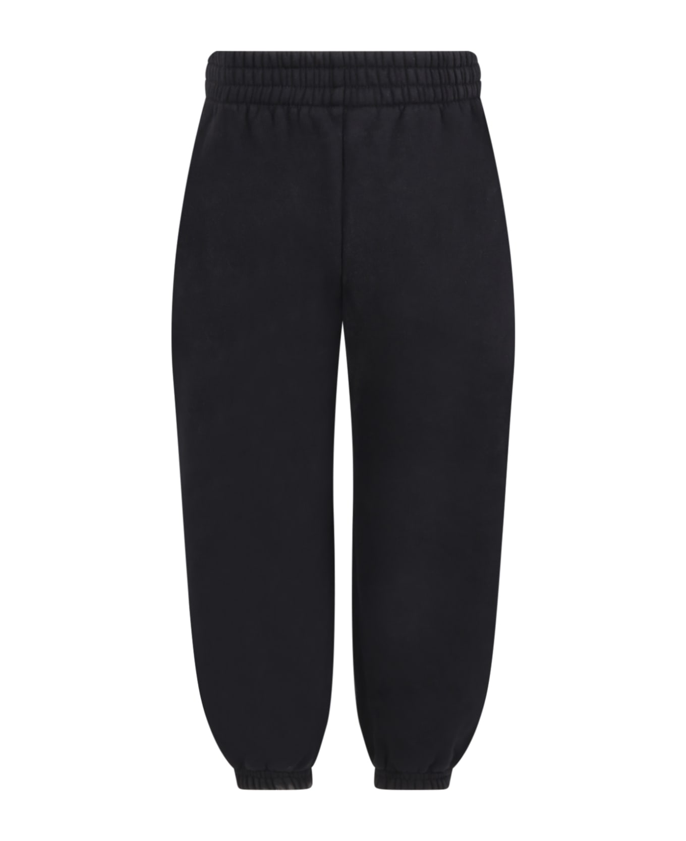 Balenciaga Black Sweatpant For Kids With Logo - Black