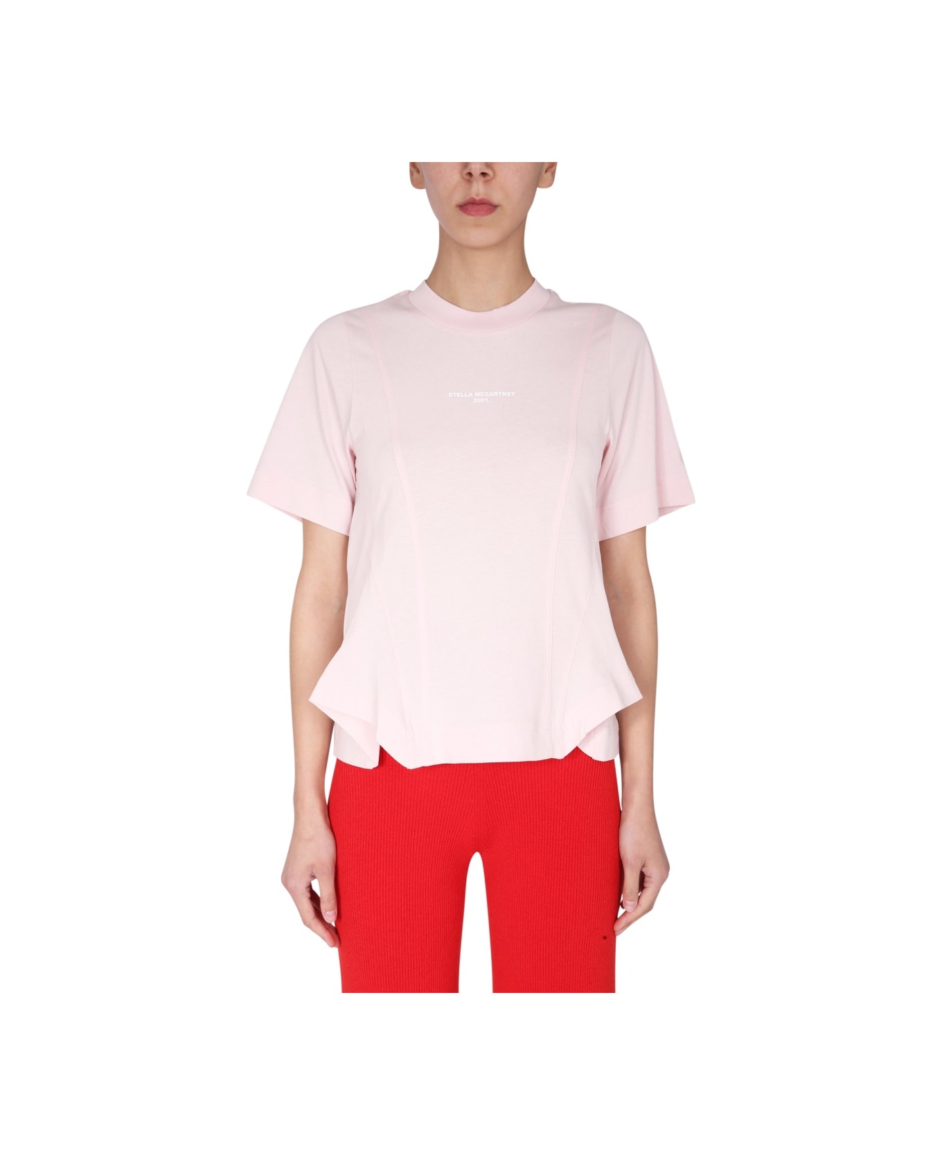 Stella McCartney T-shirt With Logo Print - PINK