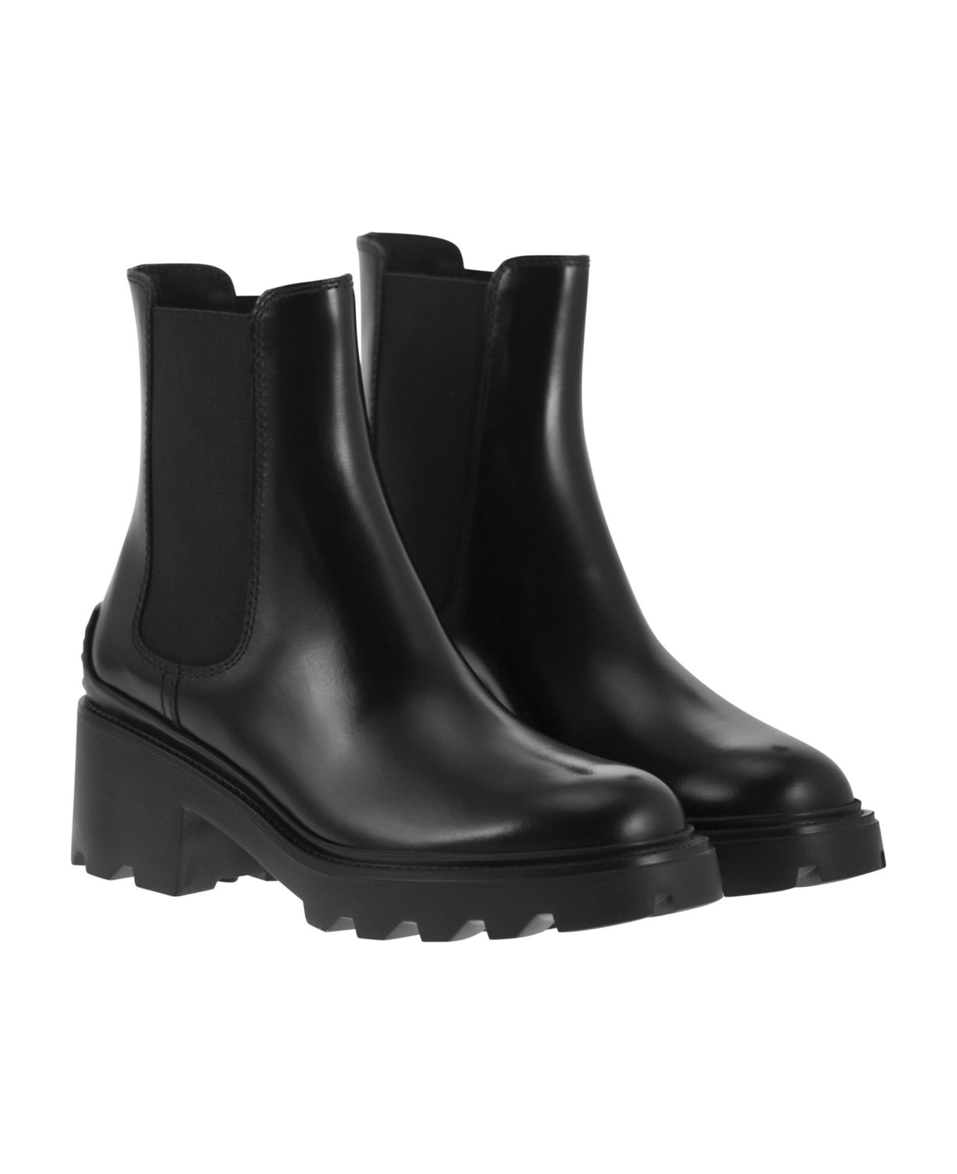 Tod's Leather Ankle Boot - Black