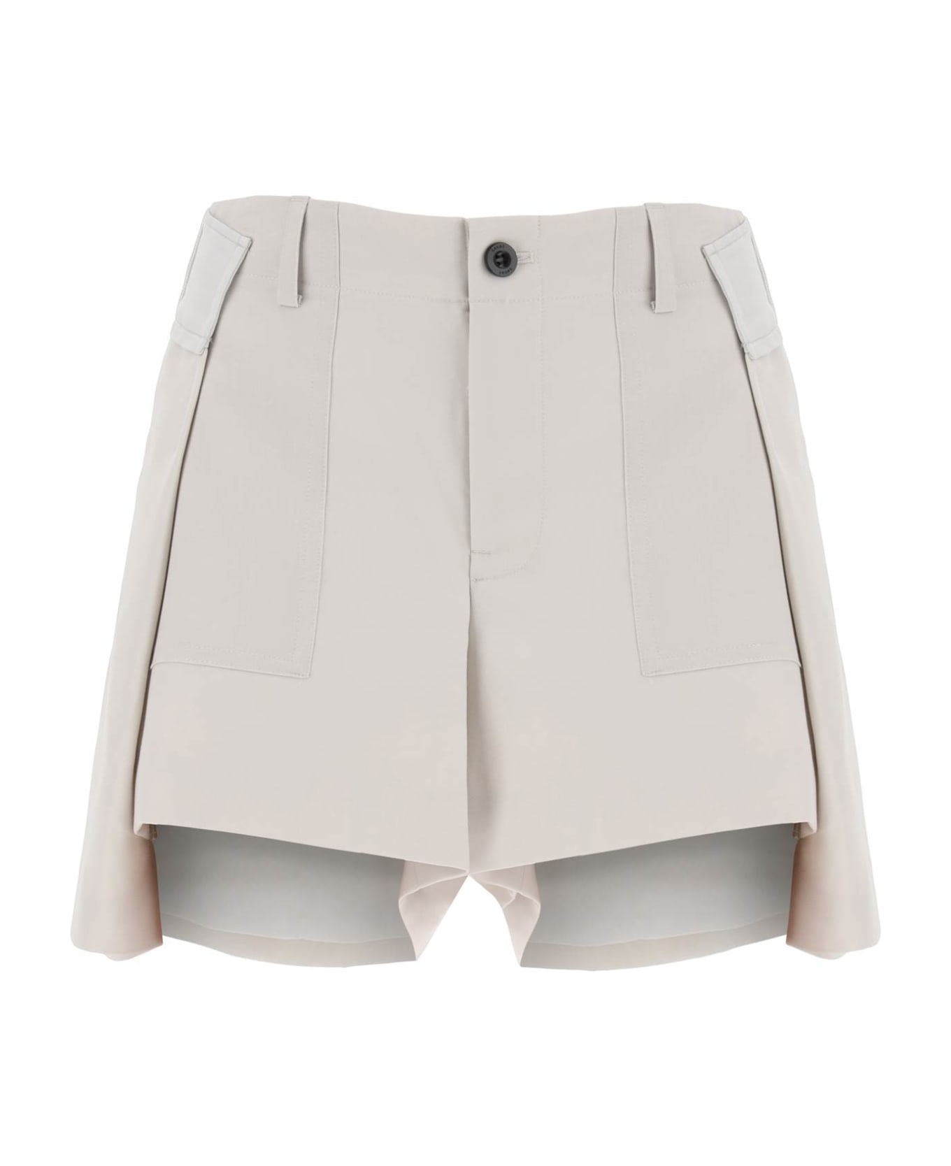 Sacai Wool Blend Shorts - ECRU (Grey) ショートパンツ