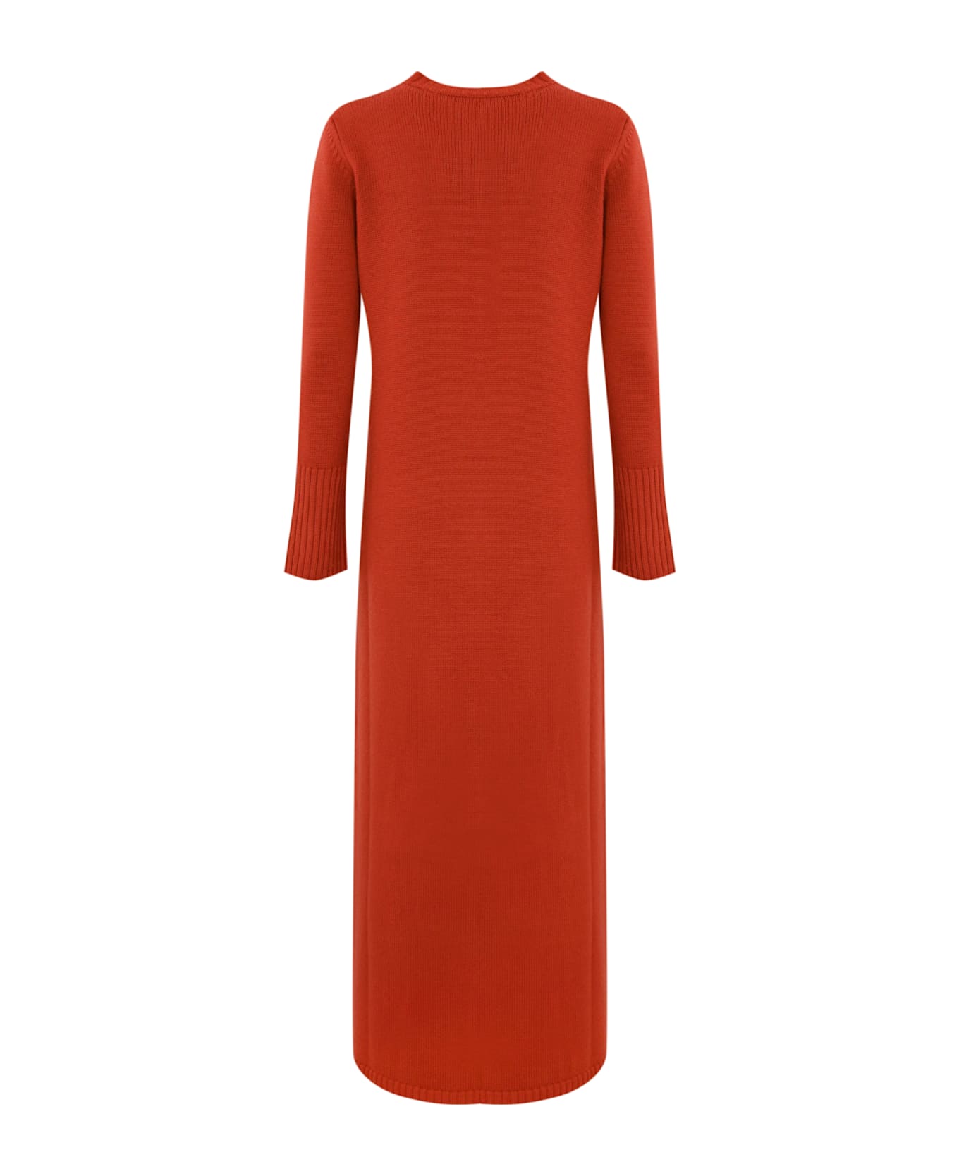 Liviana Conti Long Wool Dress - Acero