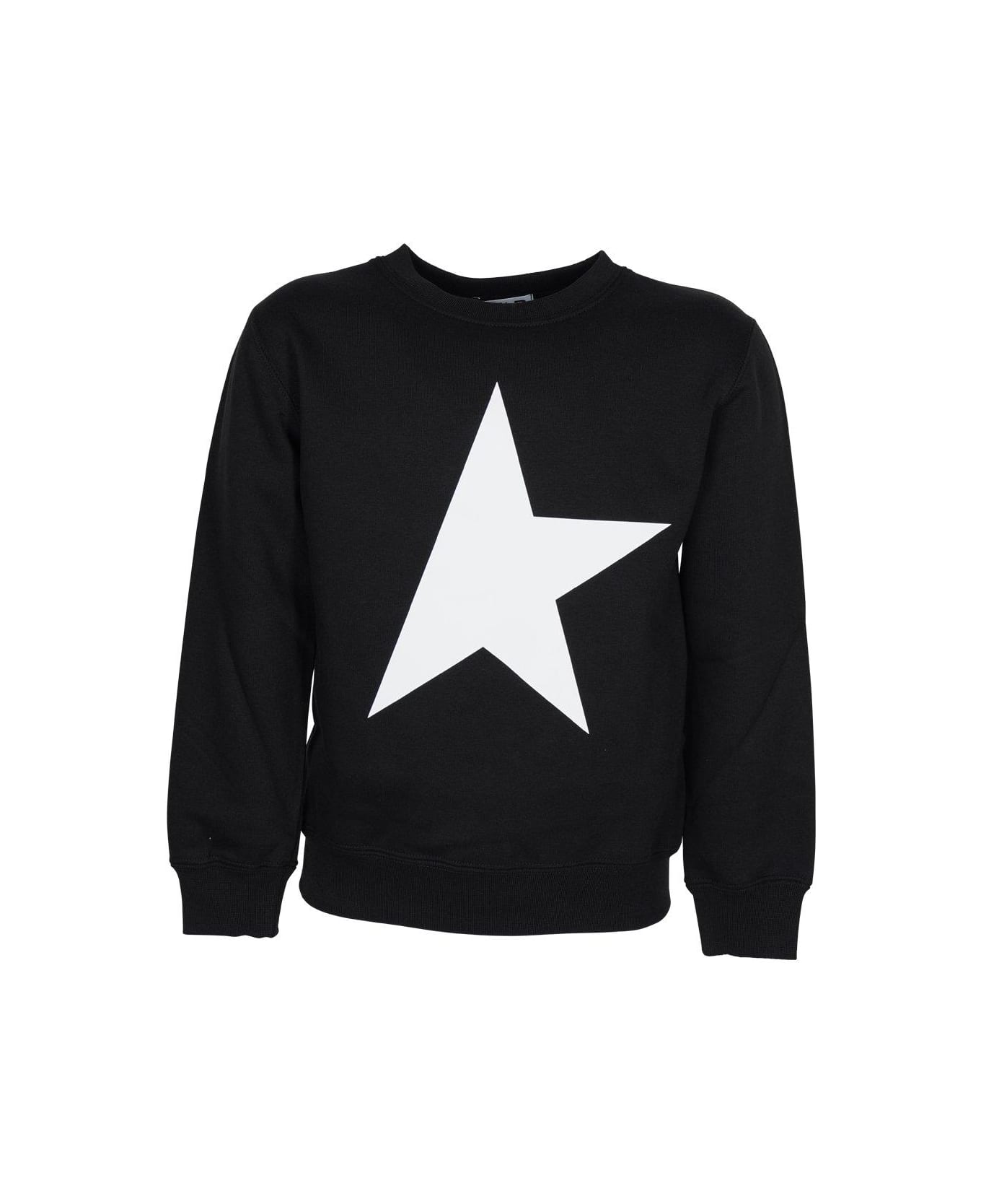 Golden Goose Black Star Collection Long-sleeved Sweatshirt - Black/white ニットウェア＆スウェットシャツ