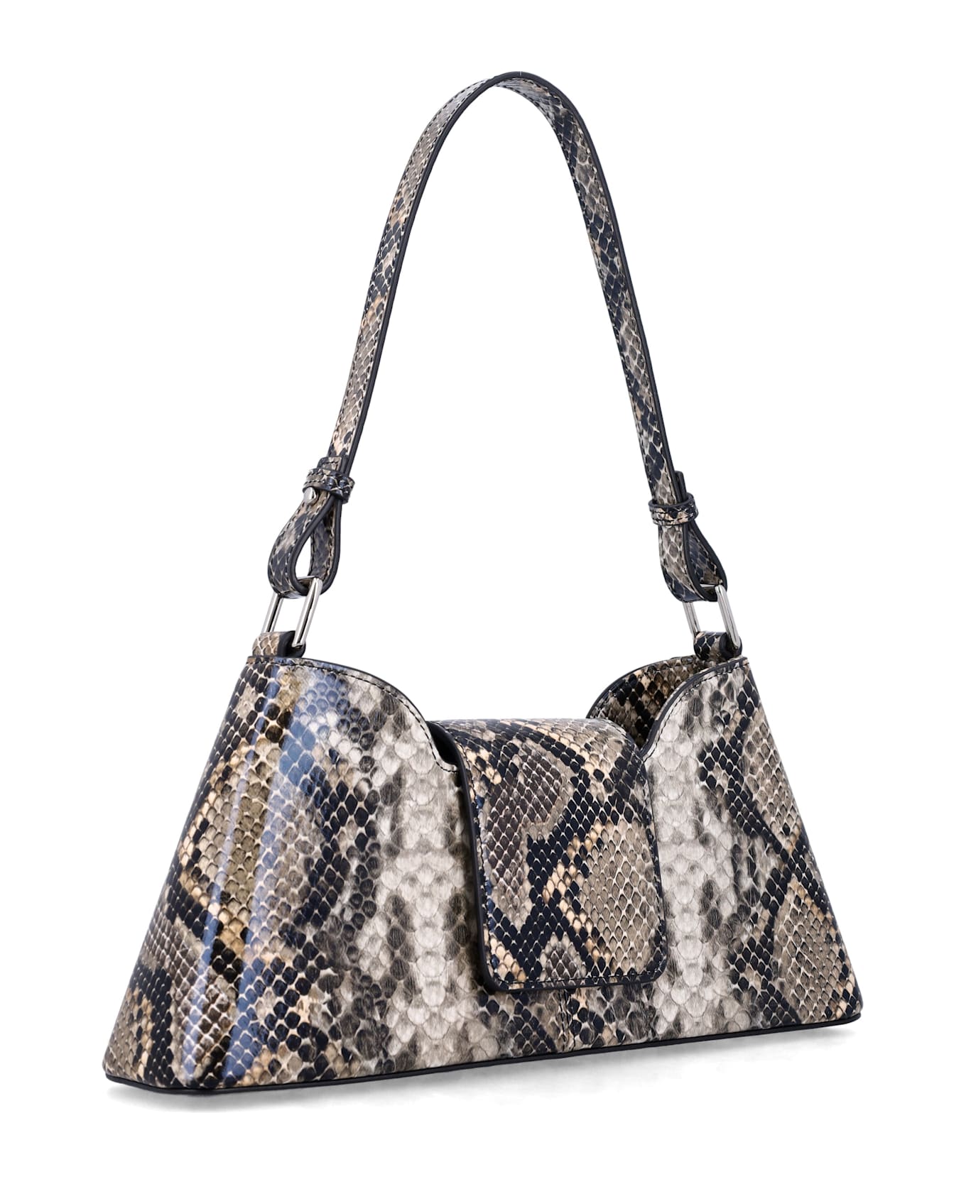 Justine Clenquet Marla Python-effect Bag - BEIGE