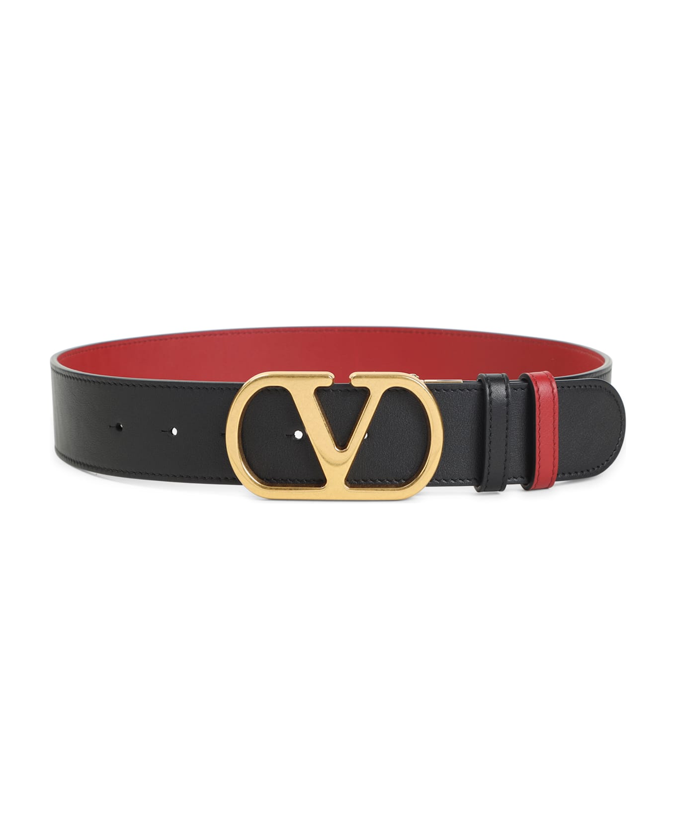 Valentino Garavani H 40 Reversible Belt - K Nero Rosso V