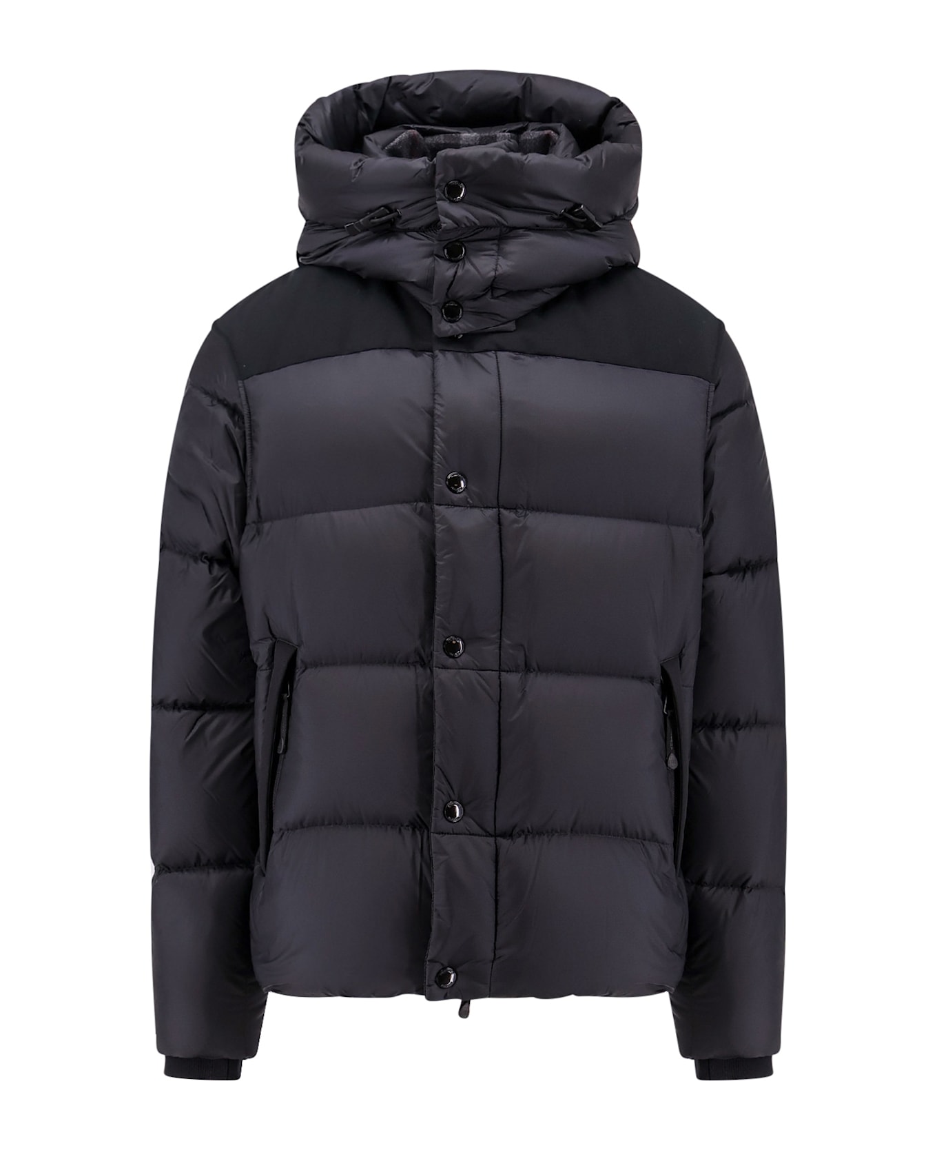 Burberry Removable Sleeves Hooded Padded Jacket - Black