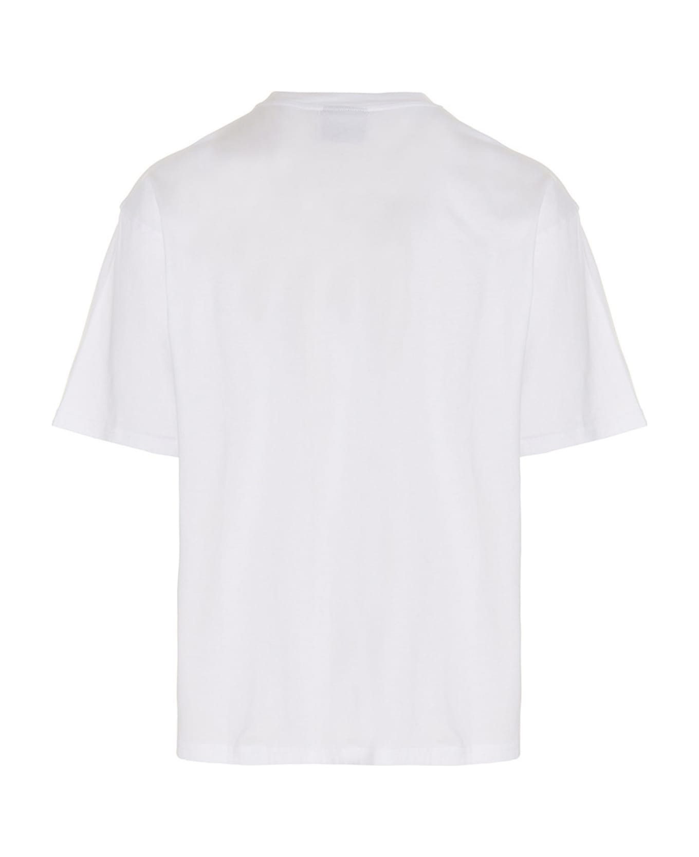 Bluemarble T-shirt 'mauve Pocket' - White