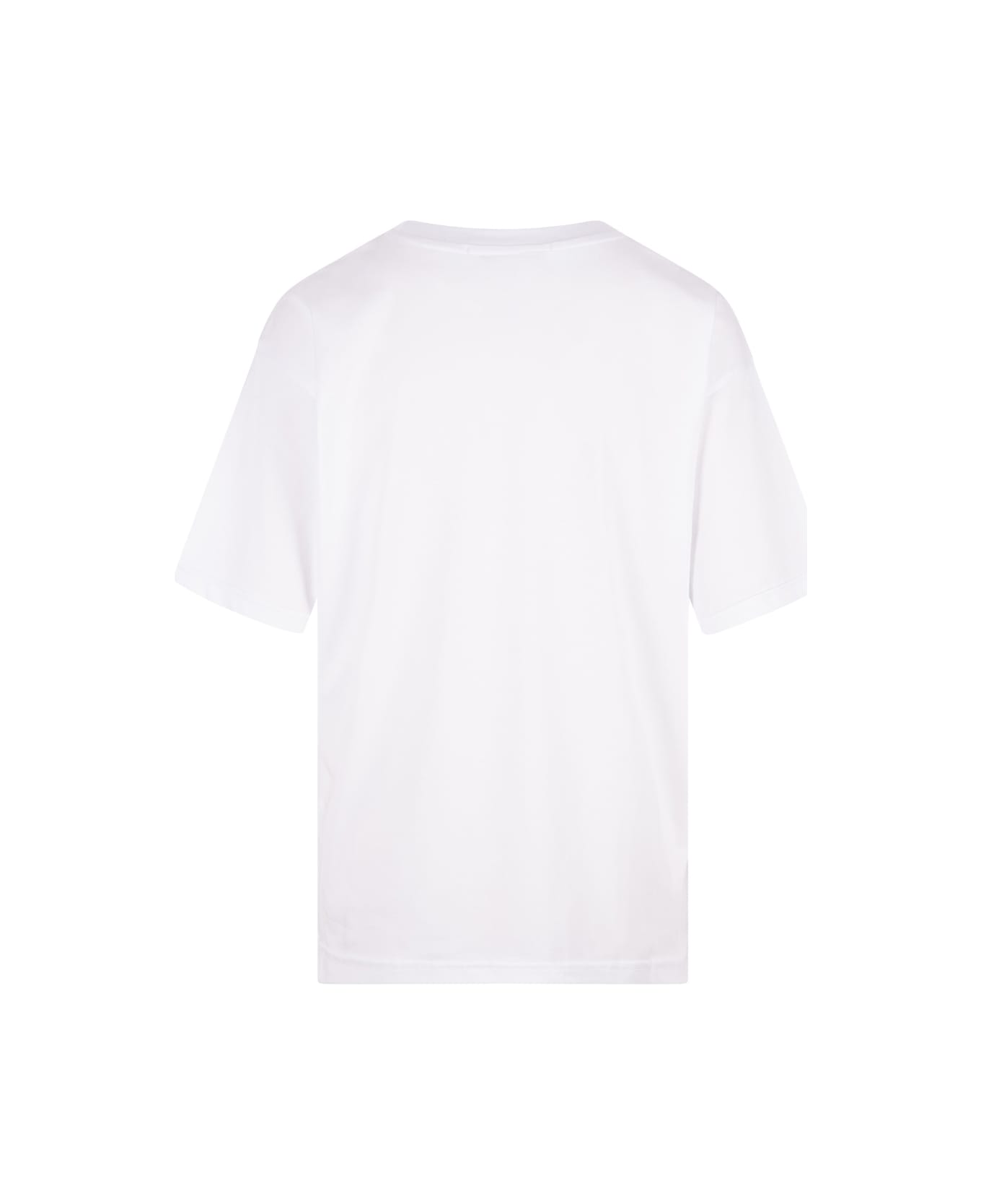 Alessandro Enriquez White T-shirt With Seahorse Embroidery - White