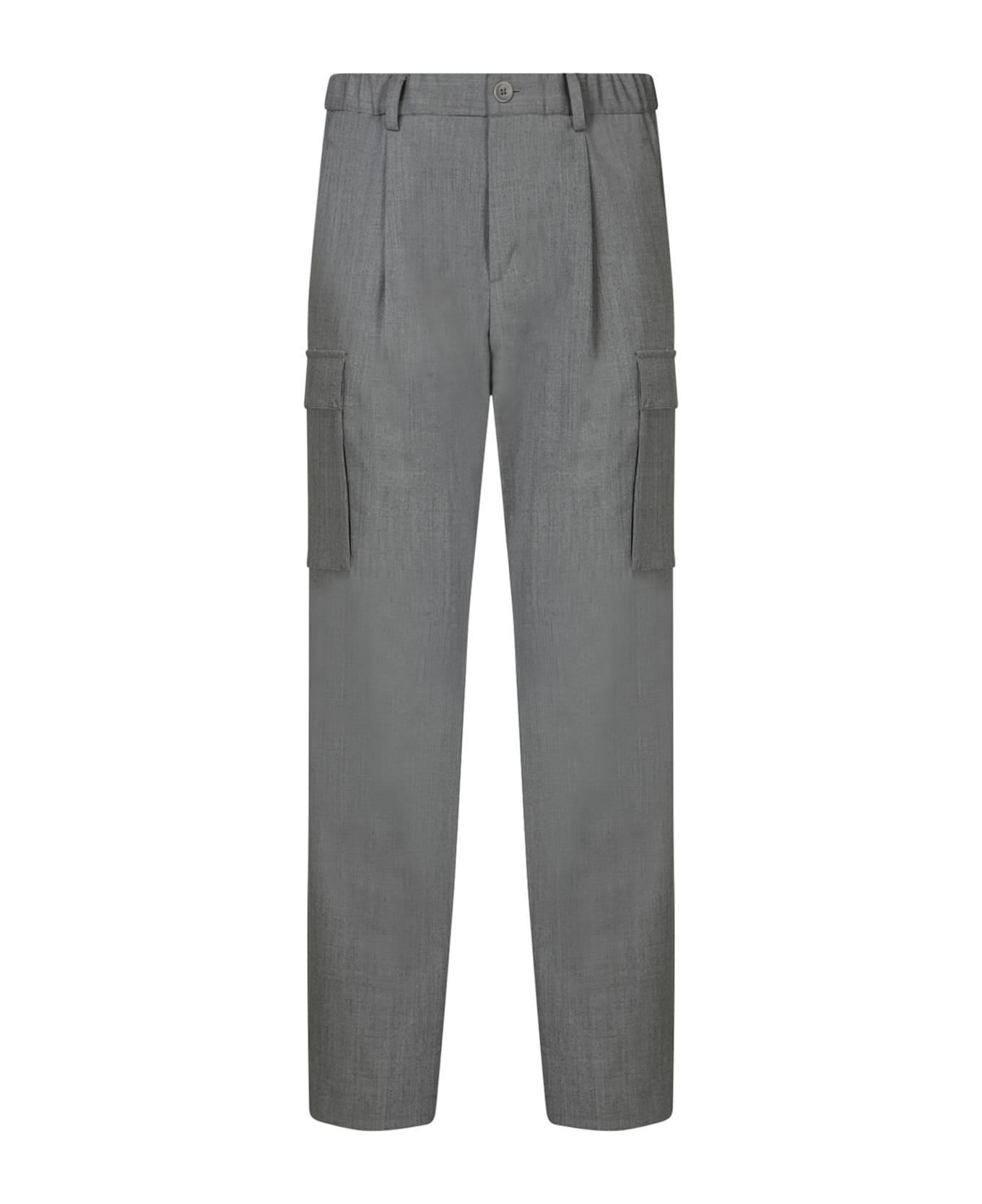 Herno Light Grey Relaxed Pants - Grey