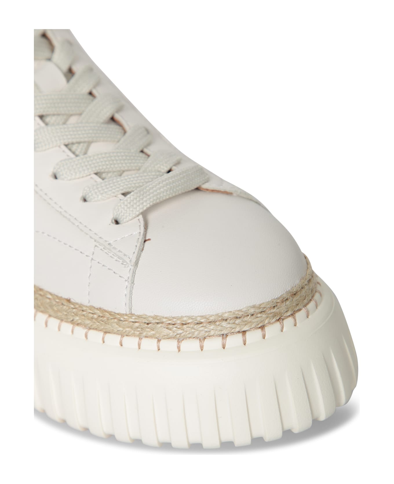 Hogan H-stripes H659 White-beige Sneakers - White