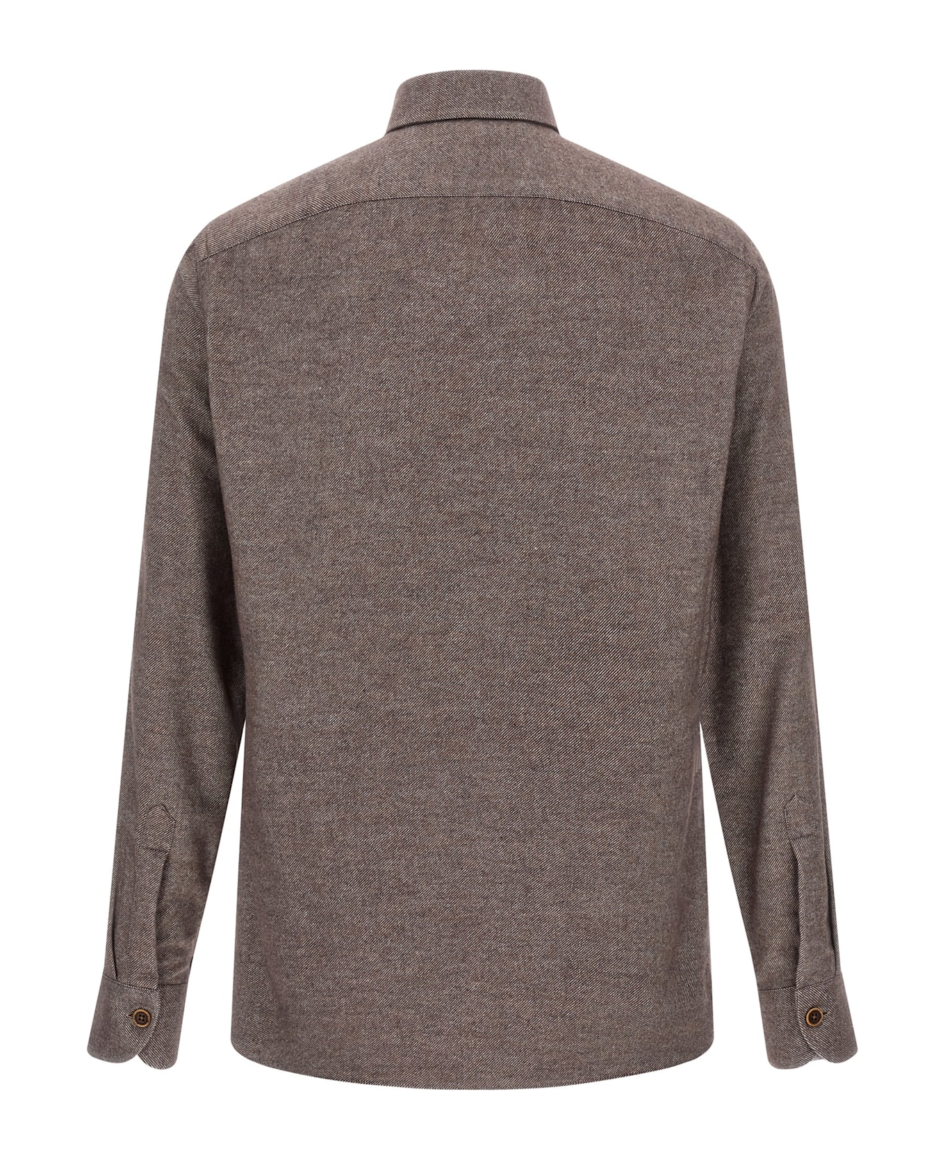 Borriello Napoli Flannel Shirt - Brown