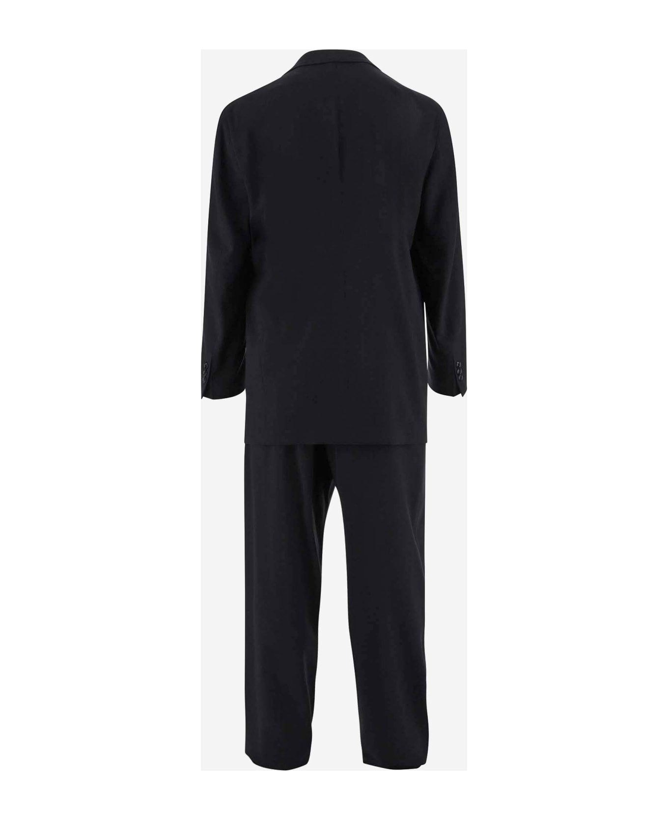 Giorgio Armani Virgin Wool Suit - Ubuv Dark Navy