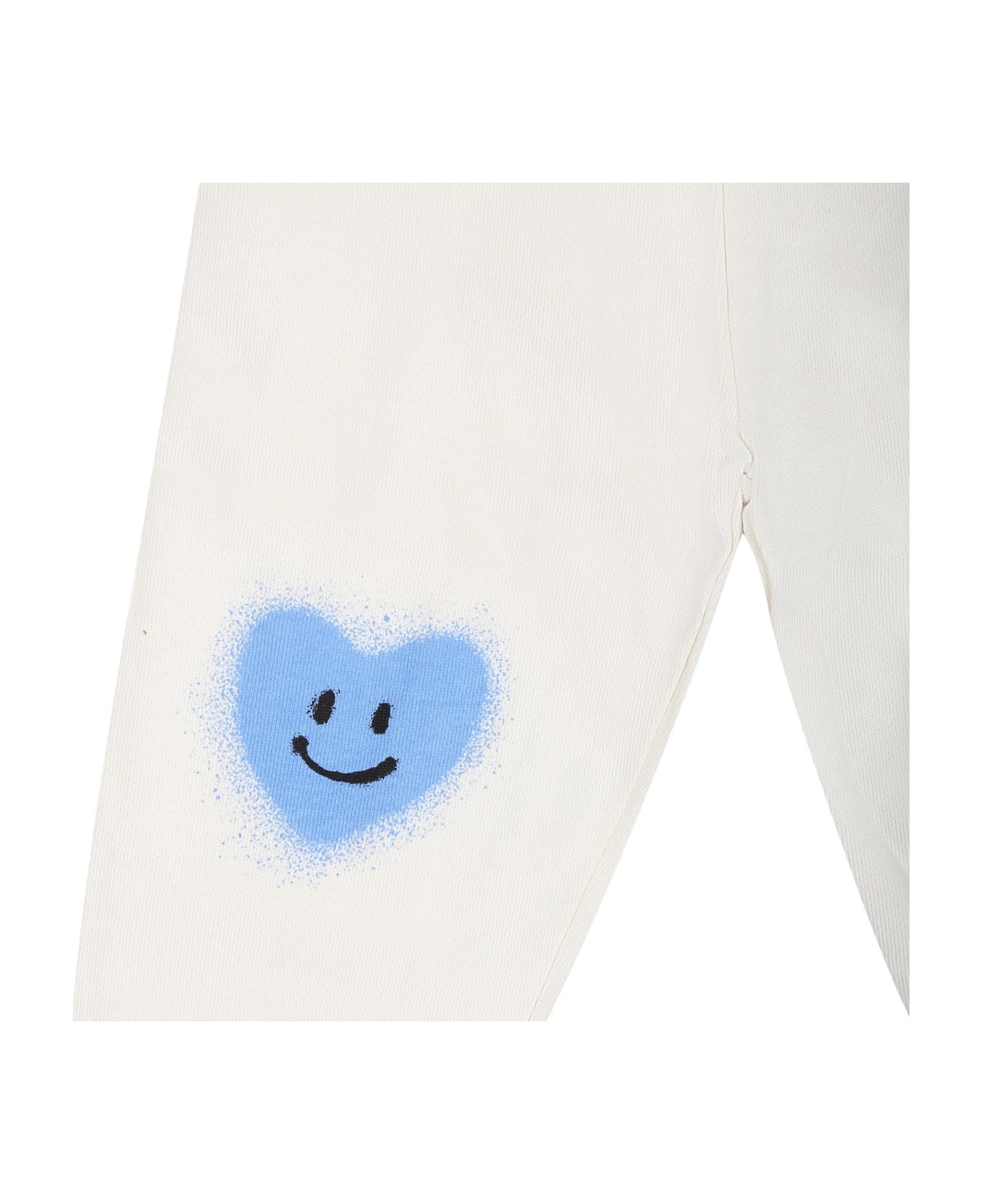Molo White Sports Trousers For Babykids - White