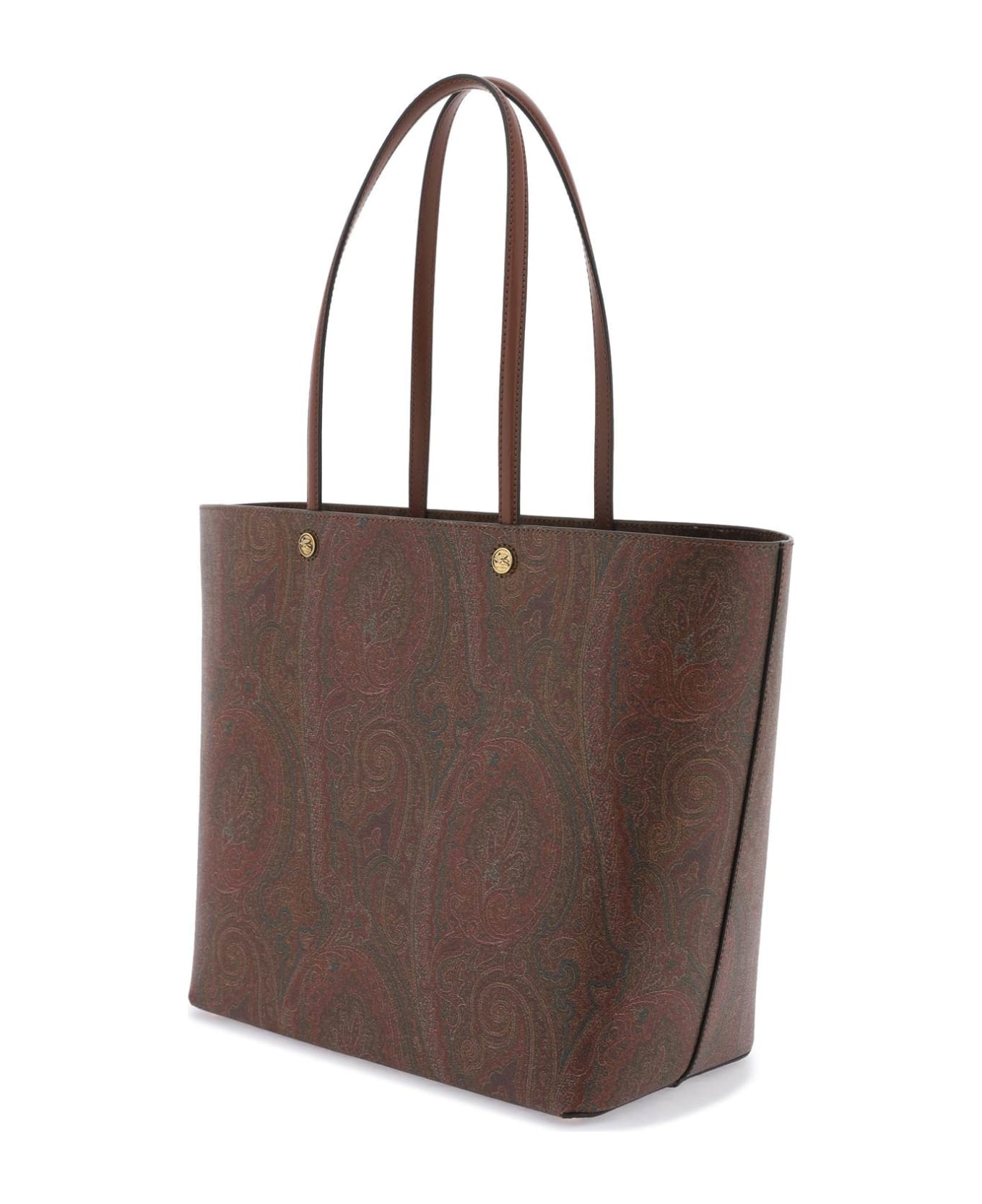 Etro Brown Leather Blend Bag - MARRONE SCURO 2 (Brown) トートバッグ