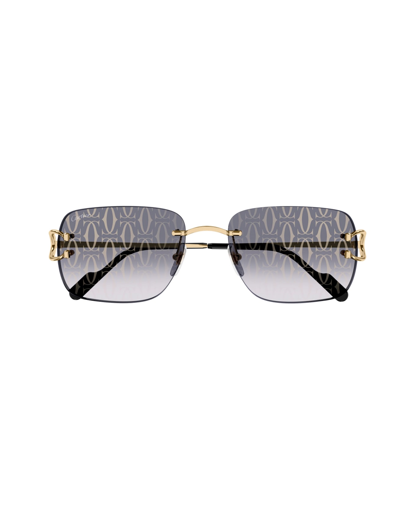 Cartier Eyewear Cartier Ct0330s Décor C De Cartier 007 Gold Grey Glasses - Oro