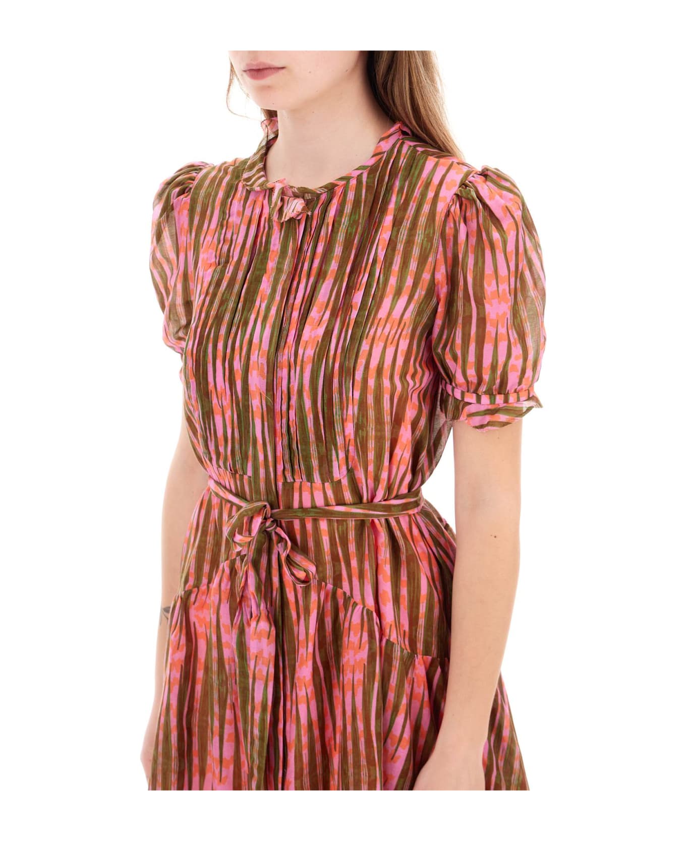 Saloni 'penny' Mini Shirt Dress - TIDE OLIVE (Fuchsia)