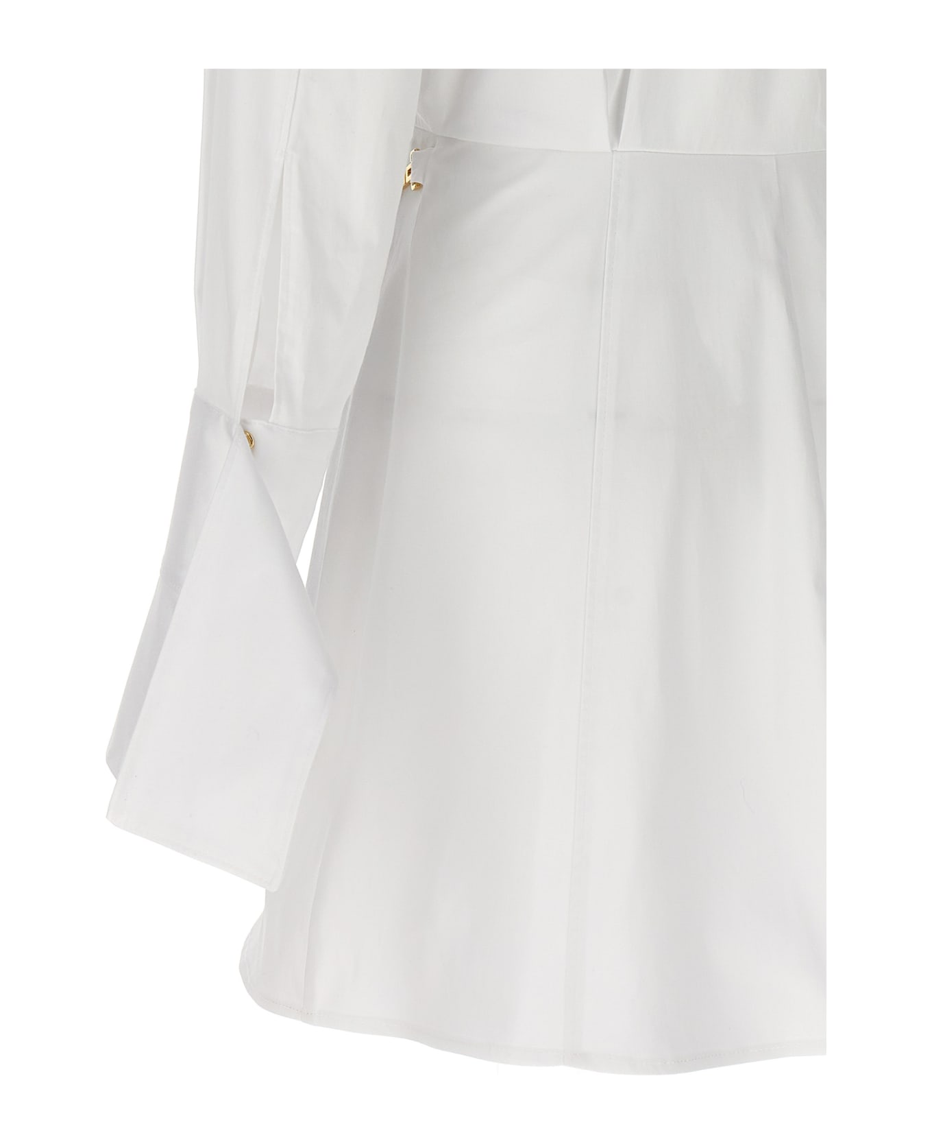 Elisabetta Franchi Chemisier Dress - White