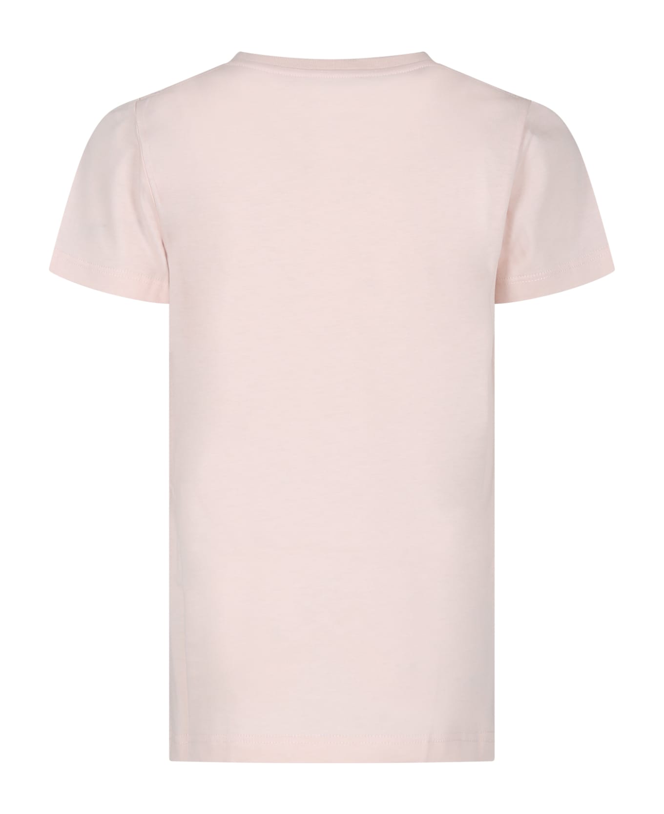 Gucci Pink T-shirt For Girl With Logo Gucci 1921 - Pink Tシャツ＆ポロシャツ