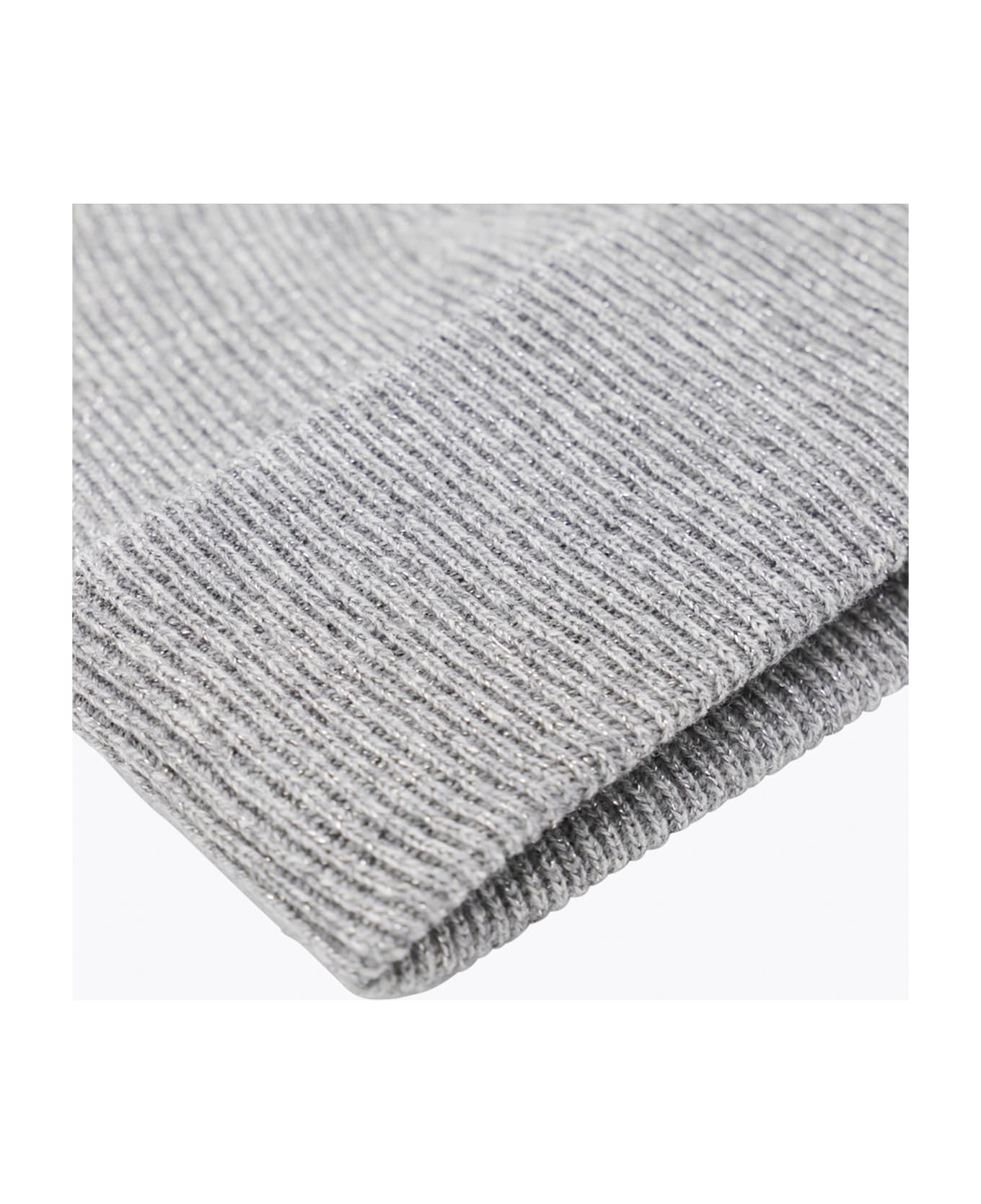 Fabiana Filippi Grey Wool Hat - Roccia