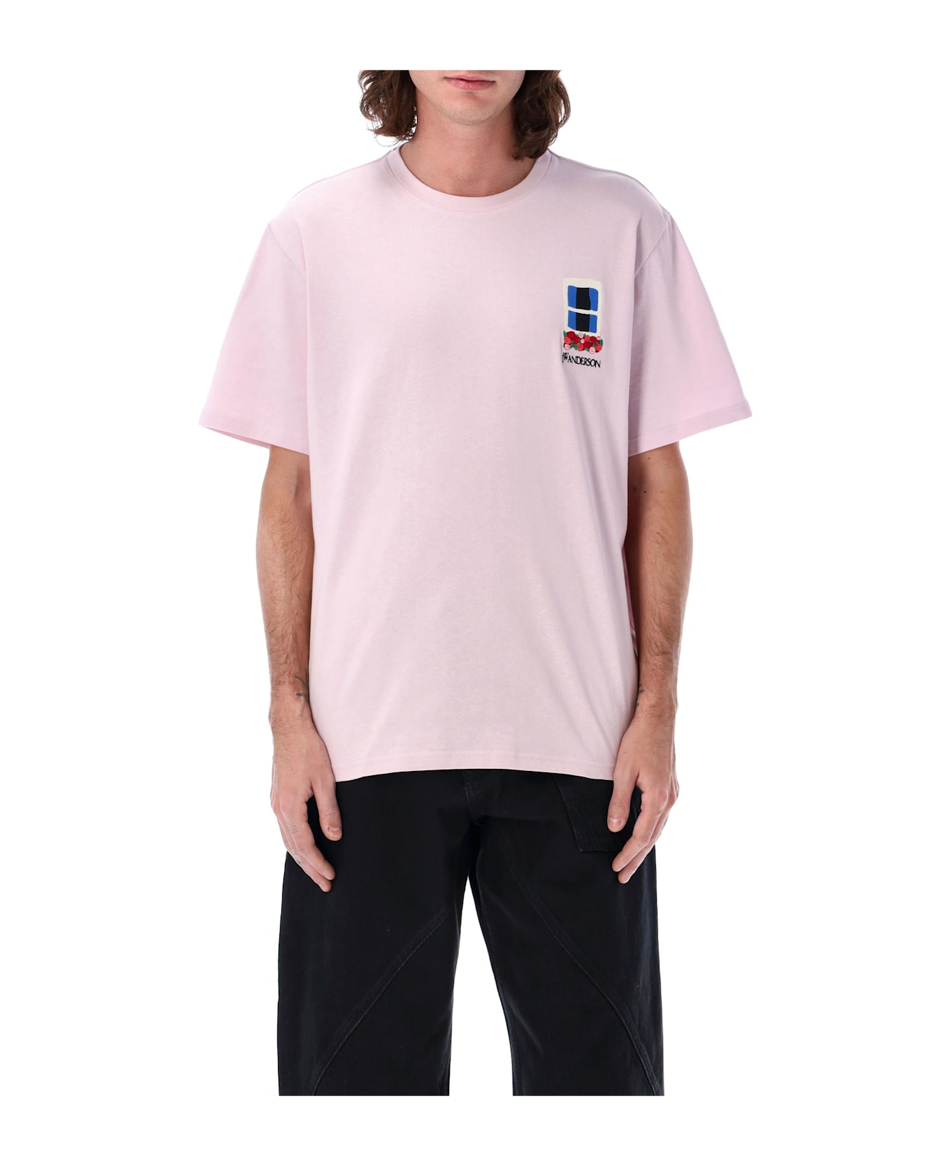 J.W. Anderson Window Emb Tshirt - BLUSH