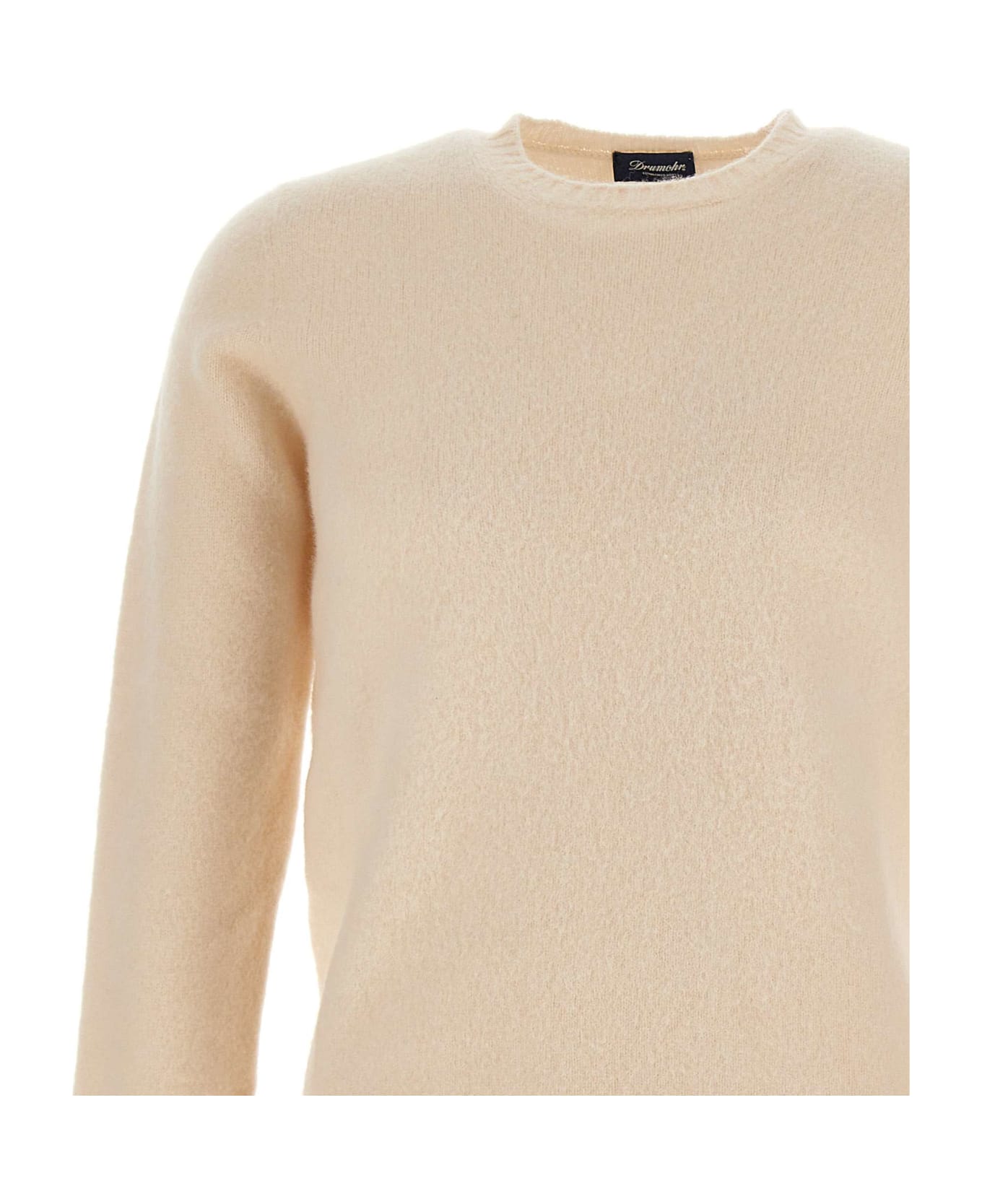 Drumohr Lambwool Sweater - WHITE ニットウェア