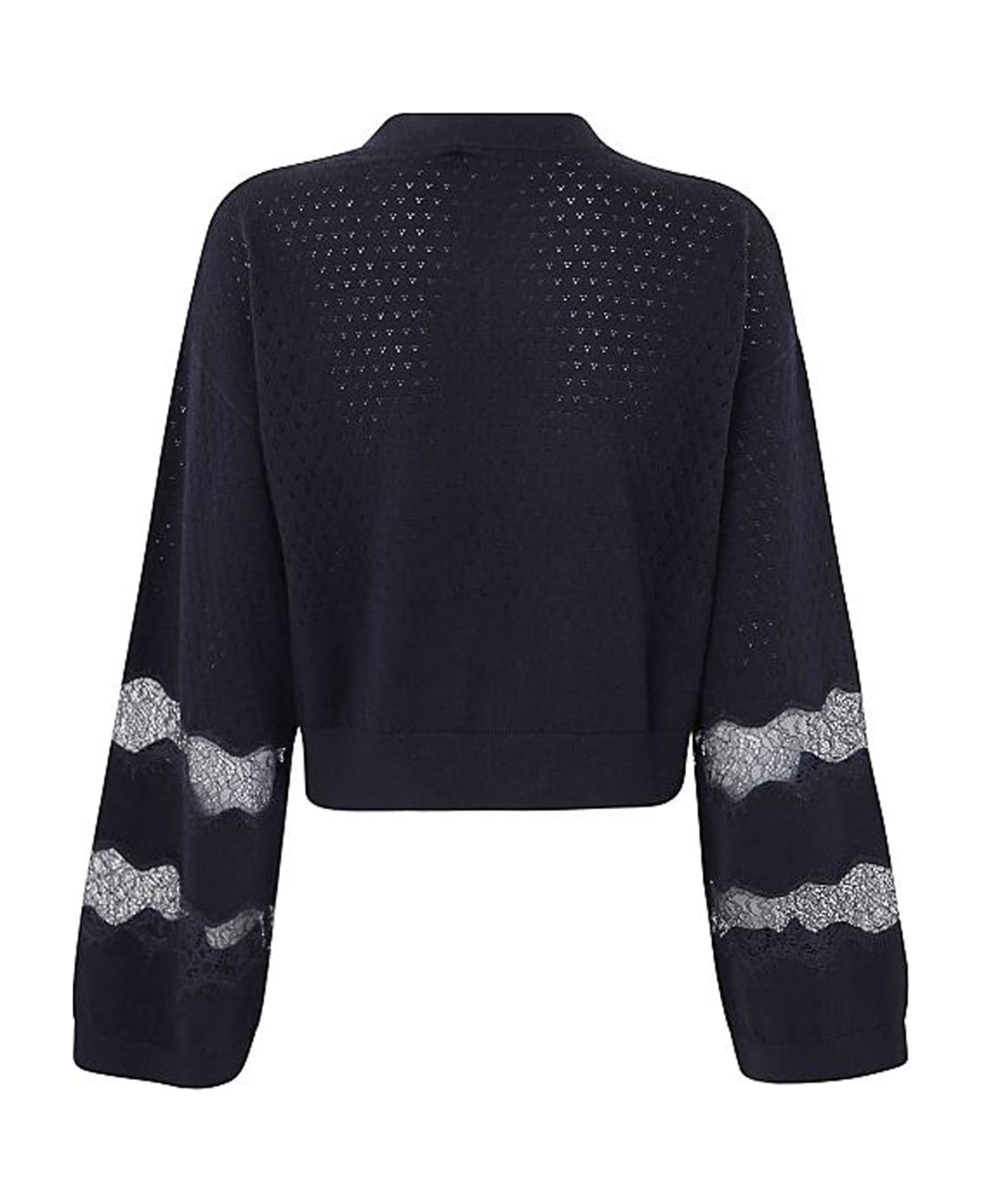 See by Chloé Cotton And Cashmere Pullover - Blue