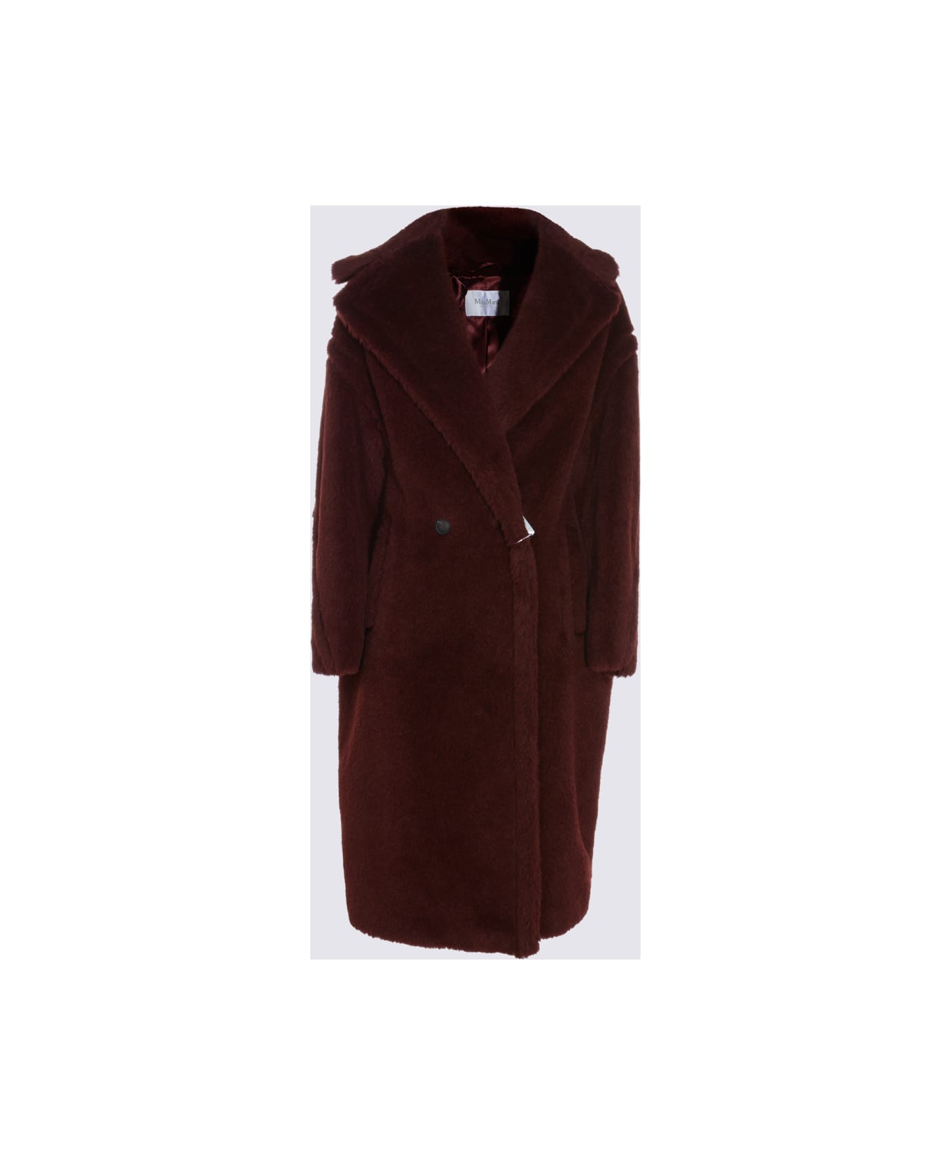 Max Mara Dark Red Wool Tedgirl Coat - CILIEGIA