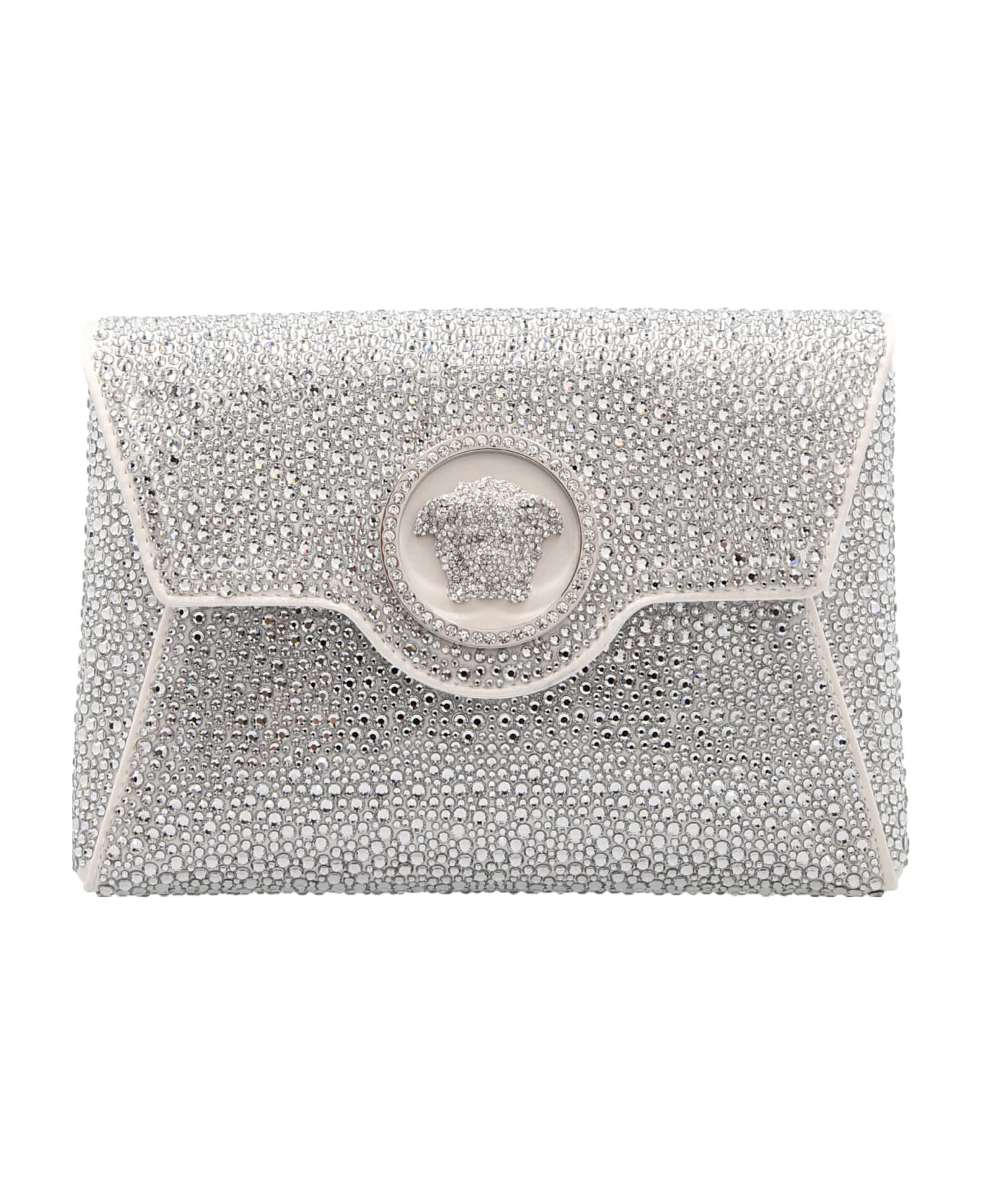 Versace 'la Medusa' Clutch Bag - White