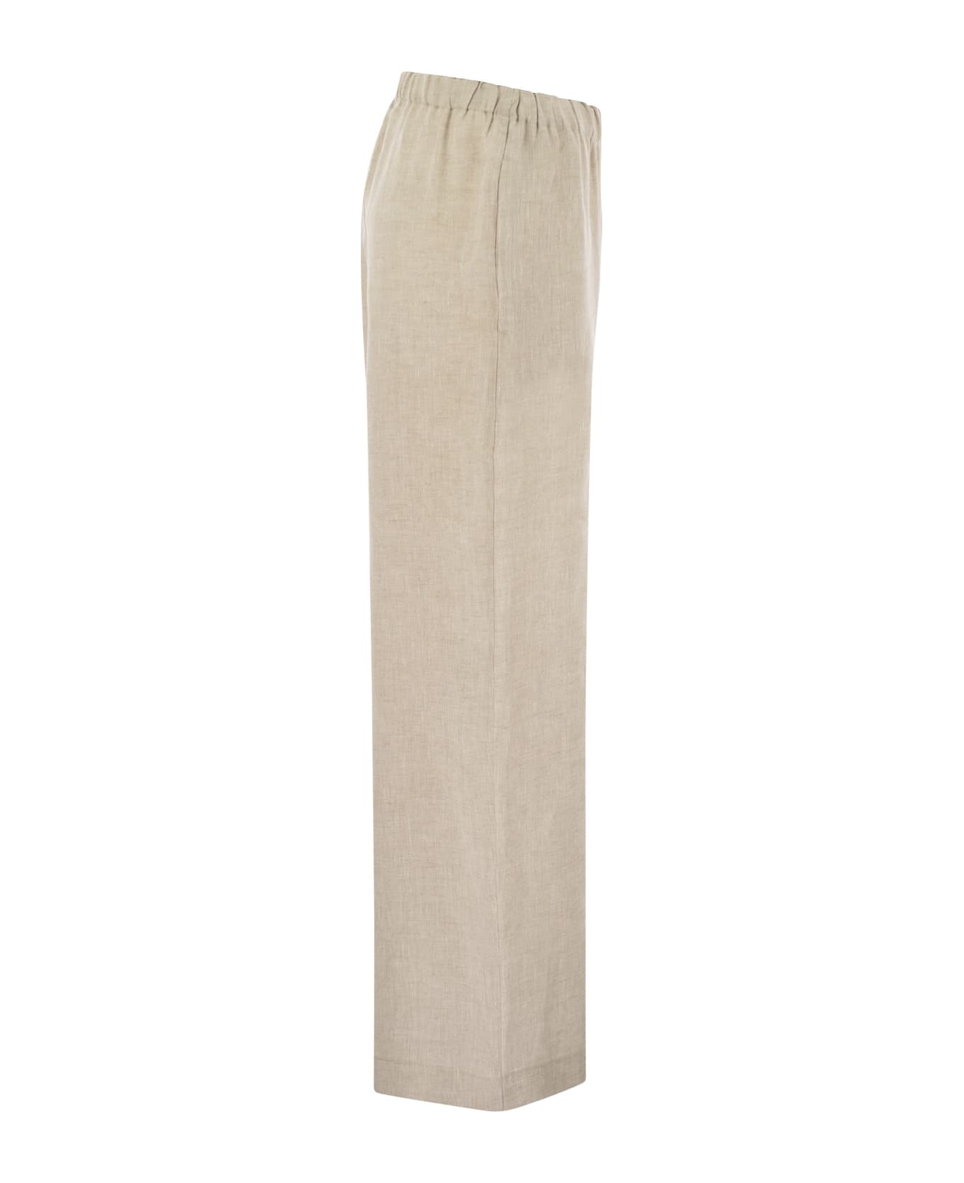 Fabiana Filippi Linen Trousers - GREIGE