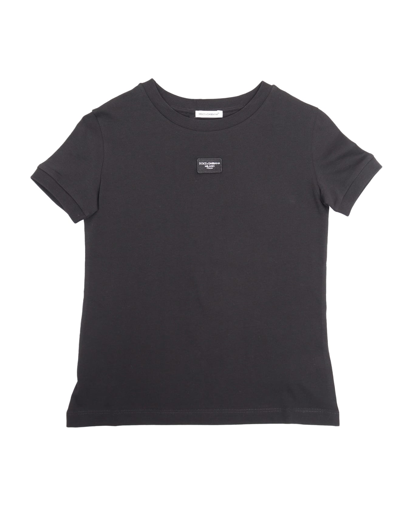 Dolce & Gabbana Black D&g T-shirt - BLACK