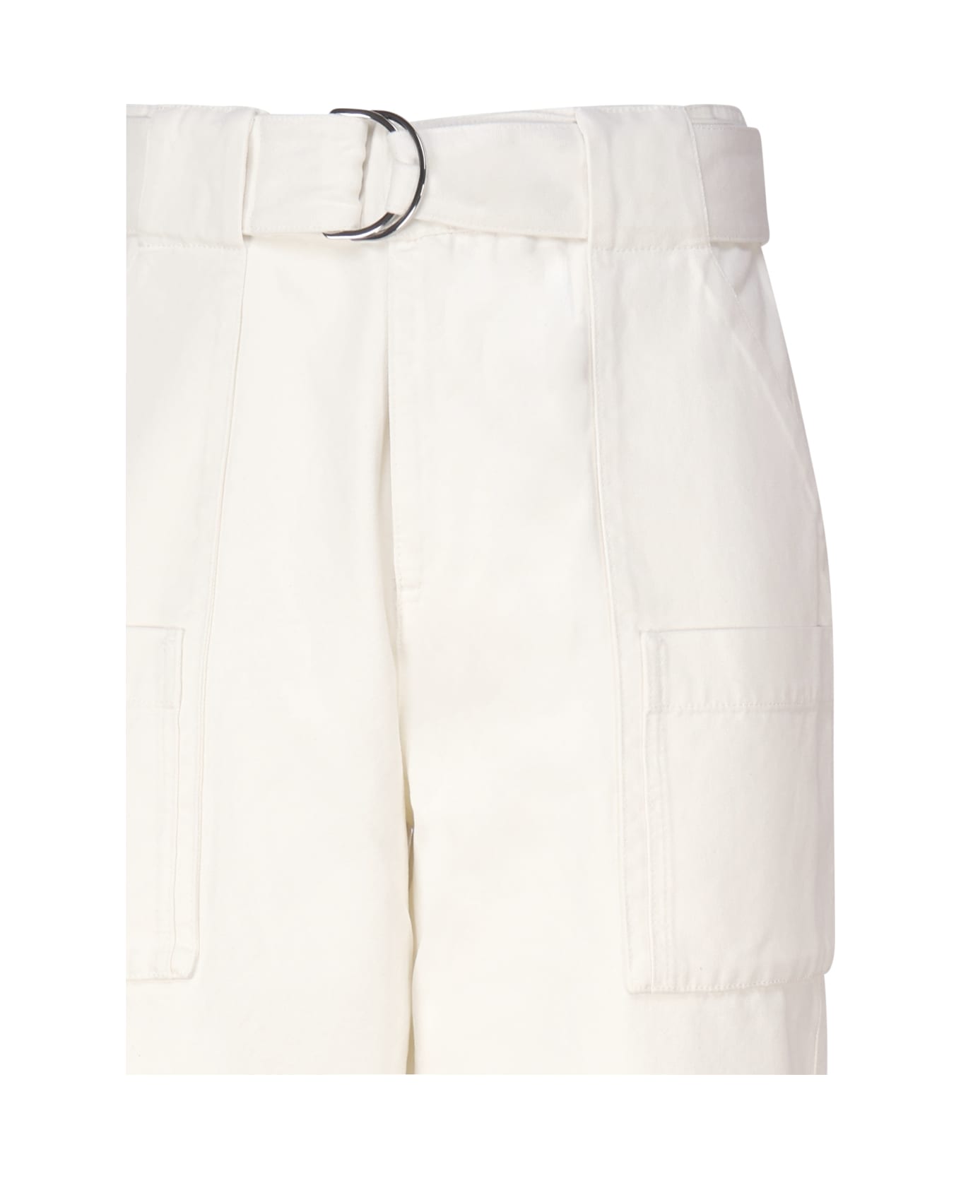 J.W. Anderson Cotton Pants With Belt - Beige
