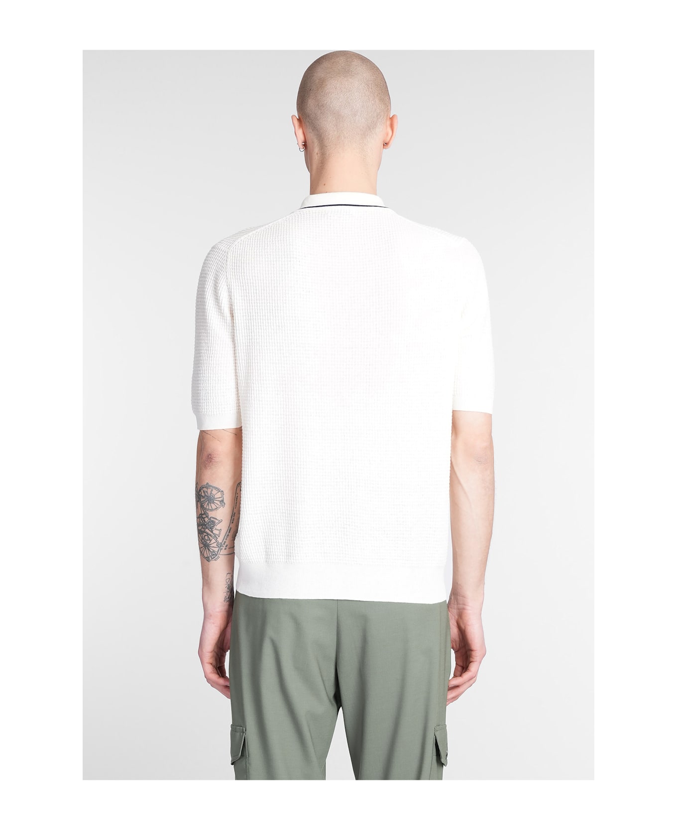 Ballantyne Polo In Beige Cotton - beige