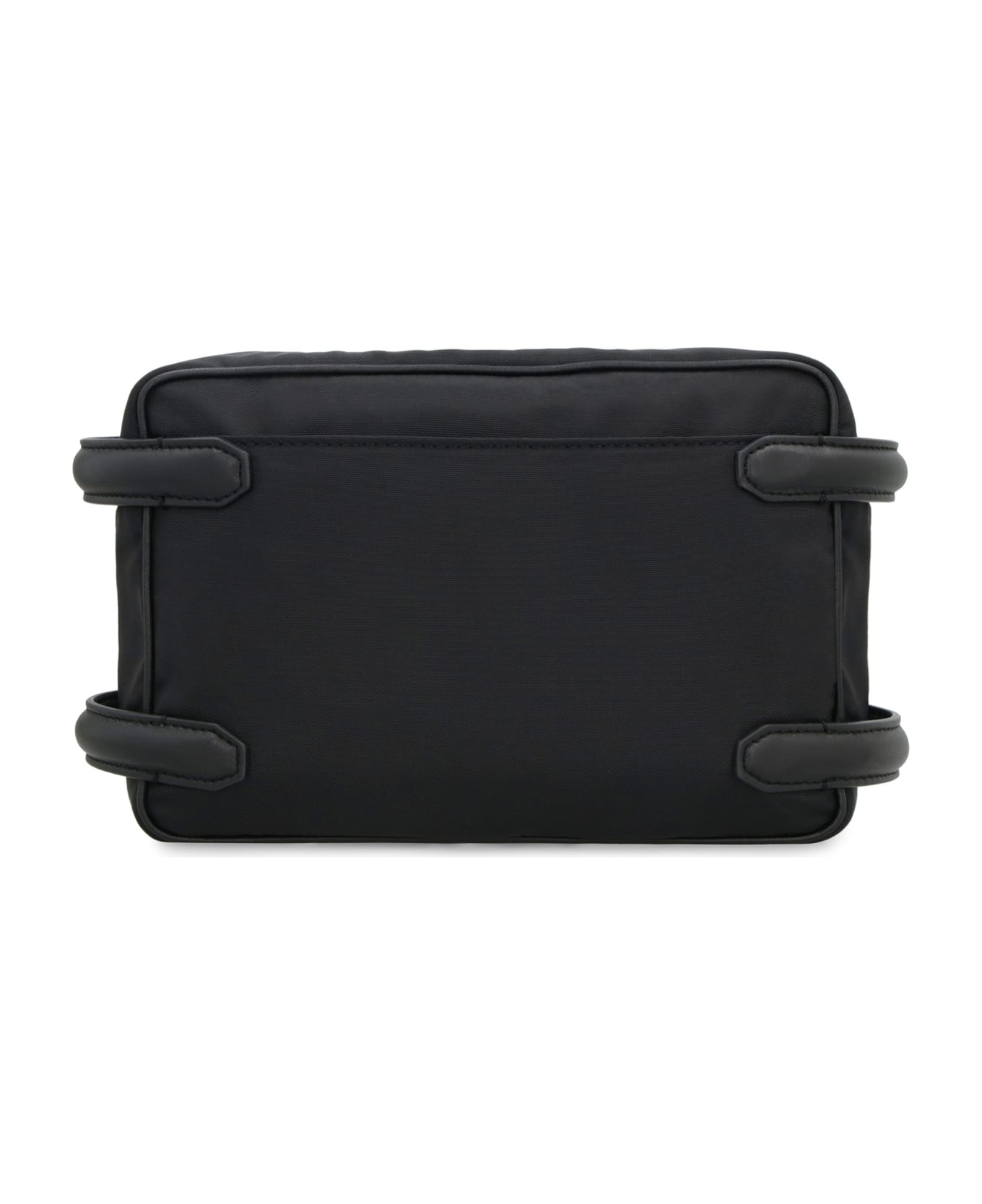 Alexander McQueen Harness Leather And Nylon Messenger Bag - black