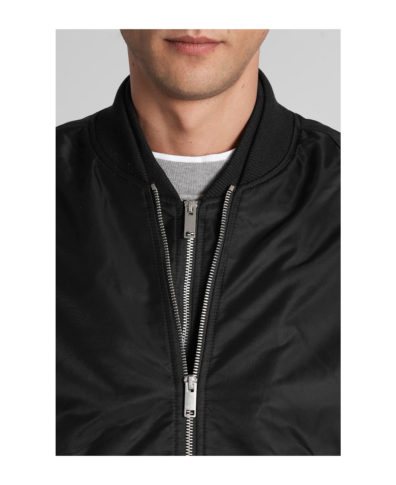 Axel Arigato Pen Layered Bomber Jacket In Black Polyamide - BLACK