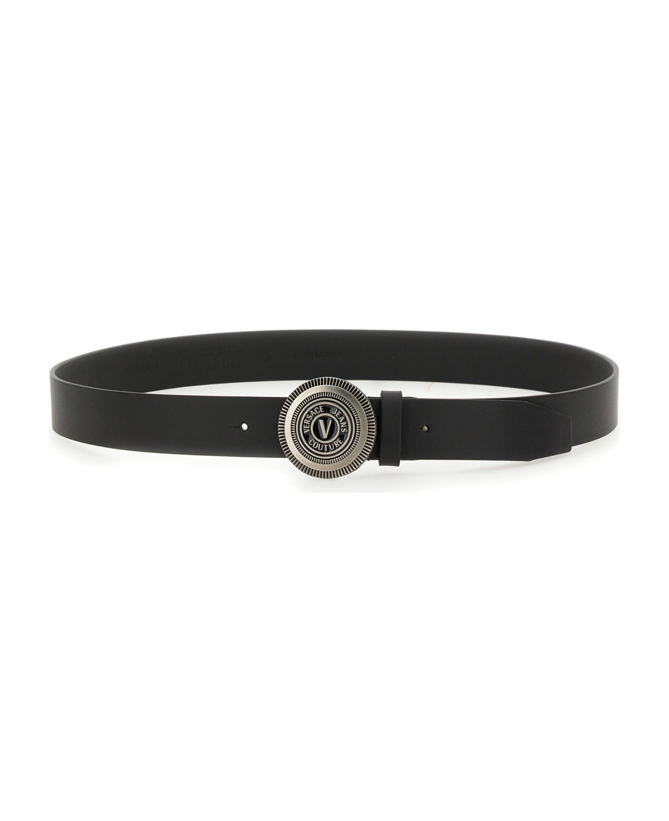Versace Jeans Couture Leather Belt - NERO