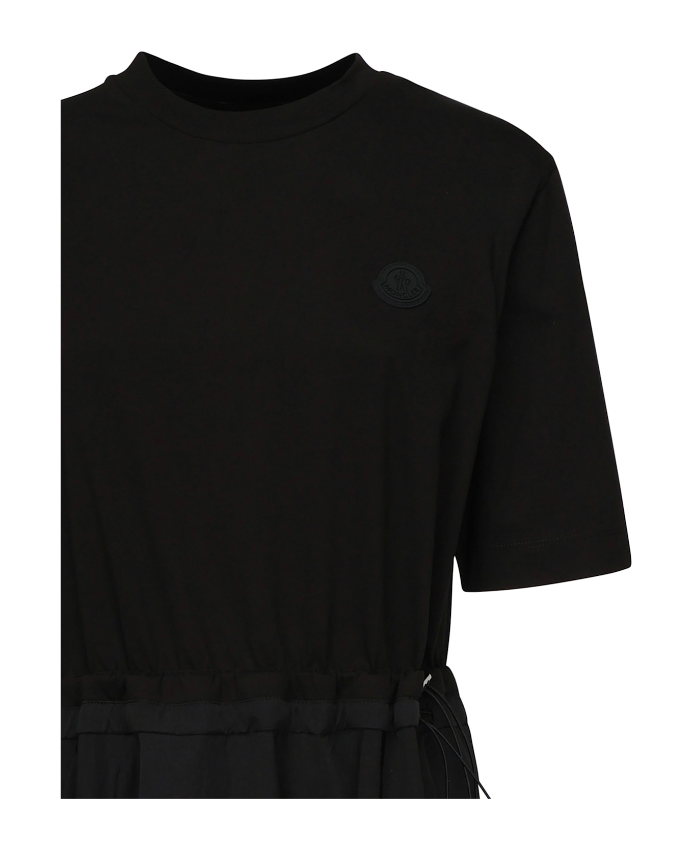 Moncler Pleated Midi Dress - Black