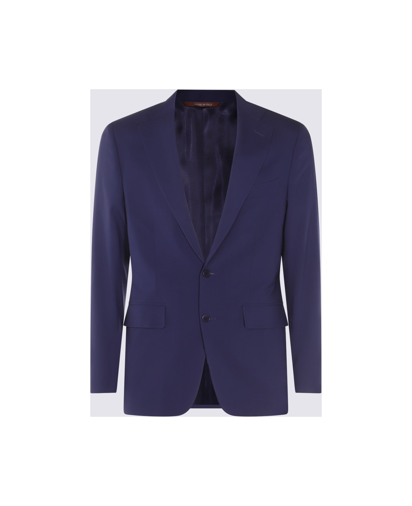 Canali Blue Wool Suits - Blue