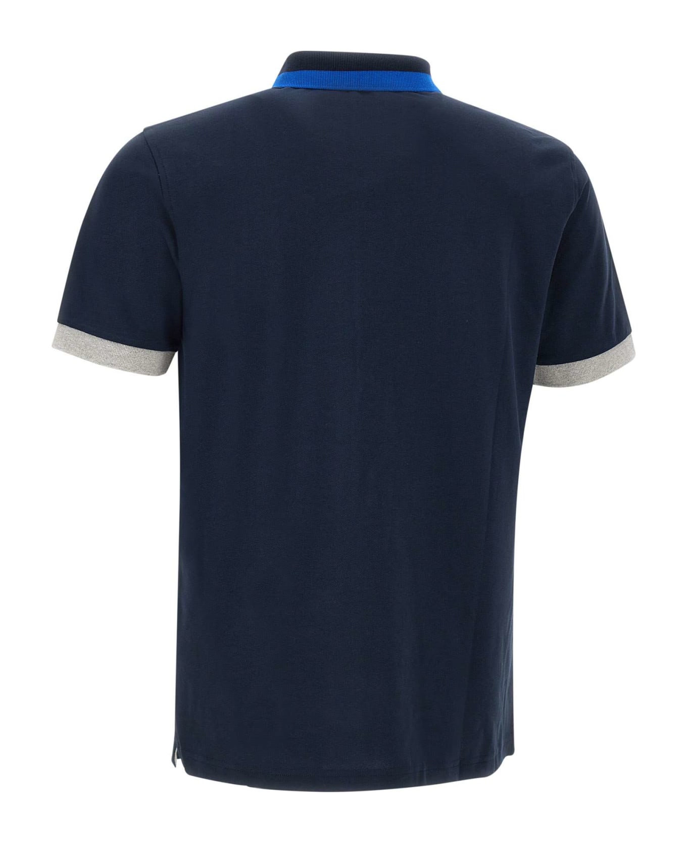 Sun 68 'big Stripe' Cotton Polo Shirt