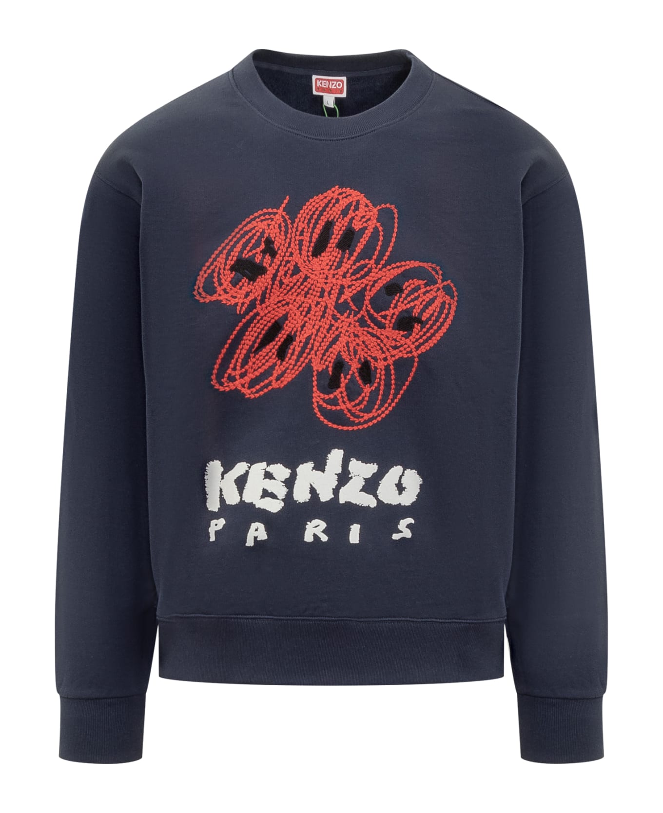 Kenzo Varsity Embroidered Sweatshirt - BLEU NUIT