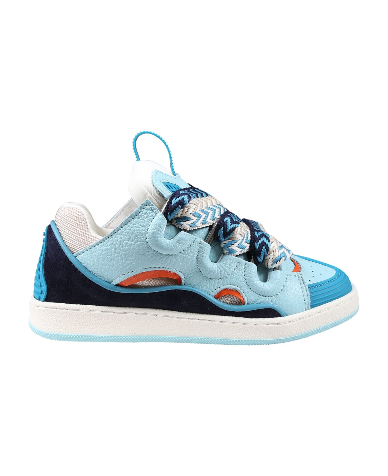 Lanvin Light Blue Sneakers For Boy - Blu
