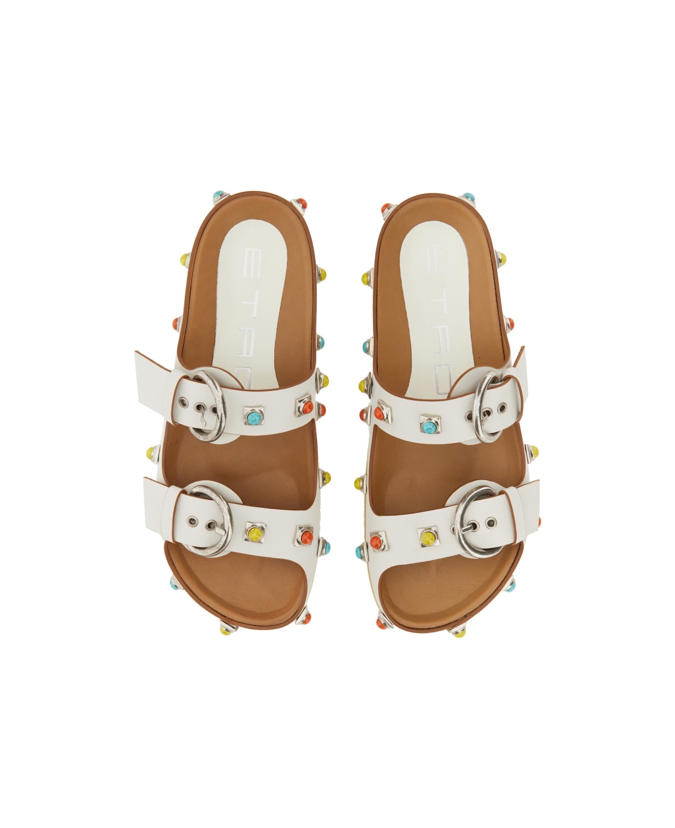 Etro Crown Me Sandal - WHITE