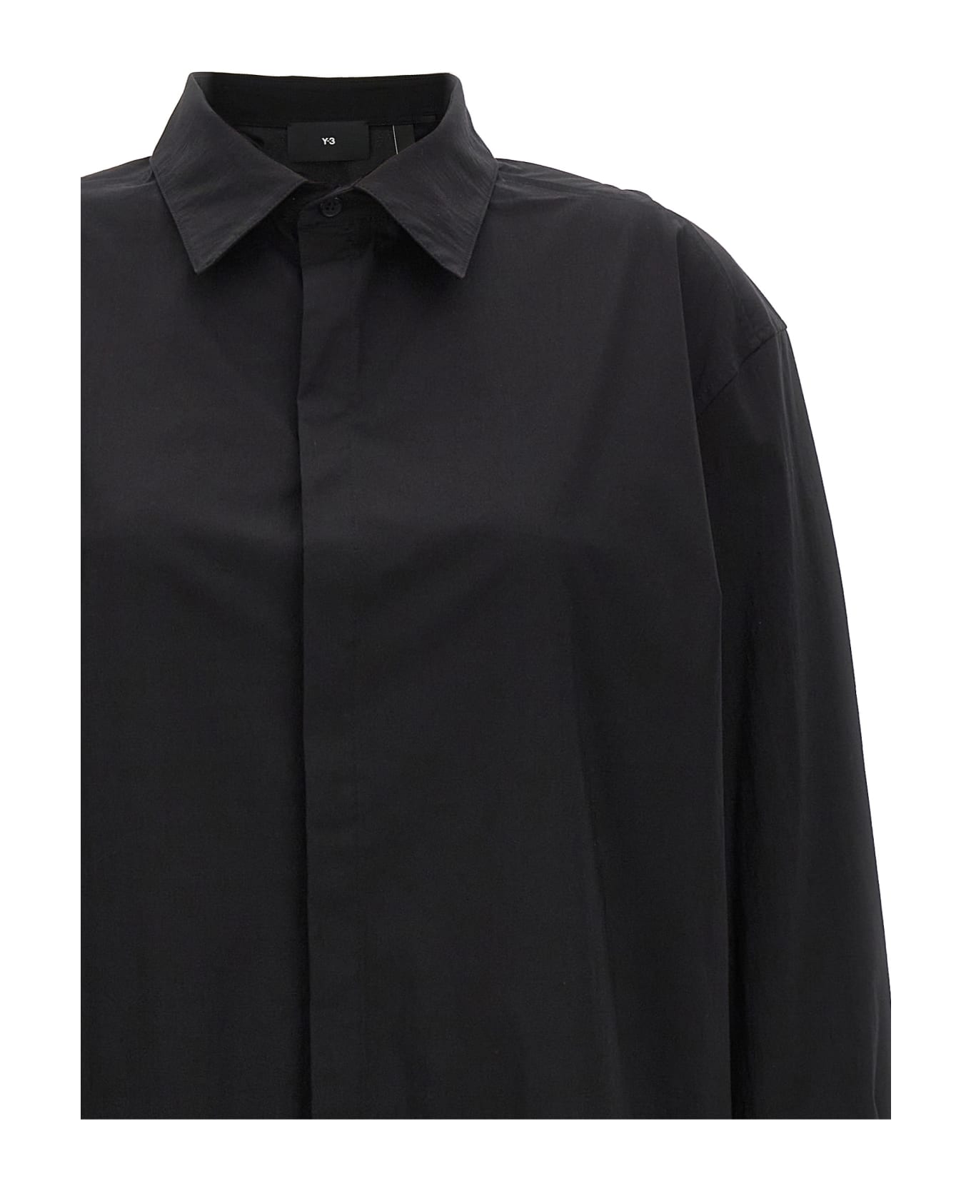 Y-3 Midi Shirt Dress - Black  