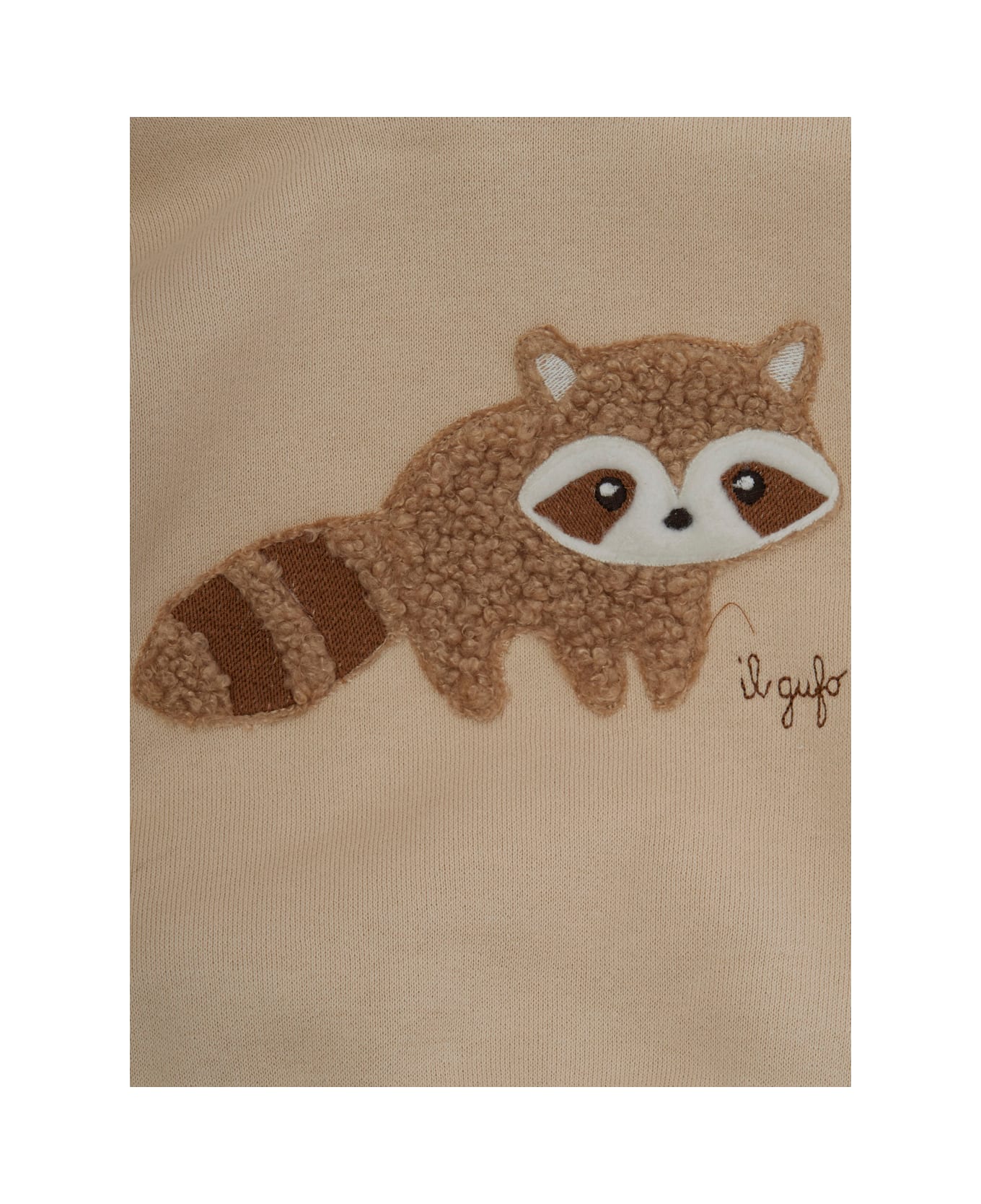 Il Gufo Brown Suit With Embroidery On The Front In Cotton Baby - Brown