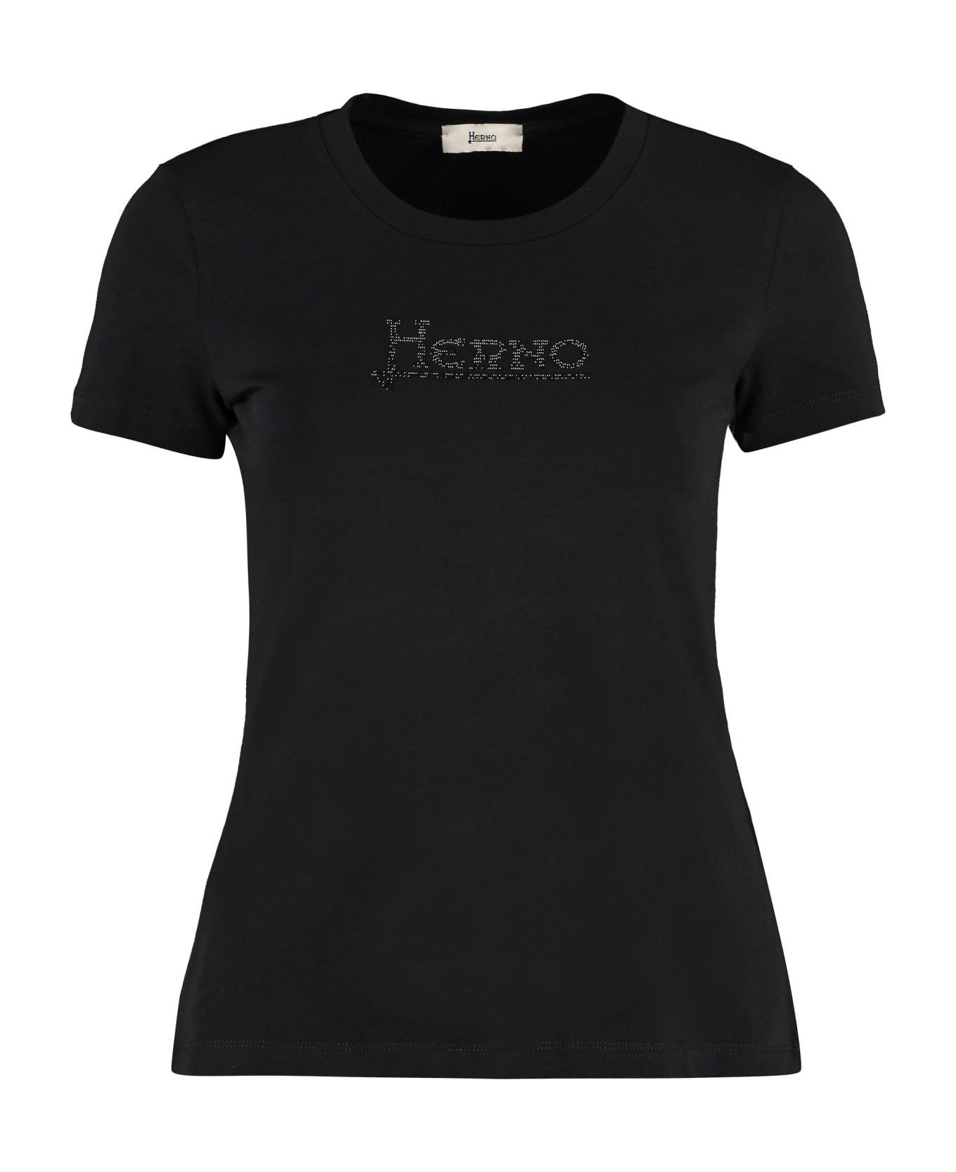Herno Cotton Crew-neck T-shirt - black