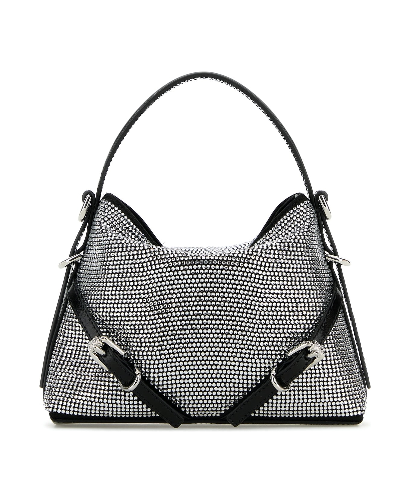 Givenchy Embellished Satin Nano Voyou Handbag - LIGHTSILVERY